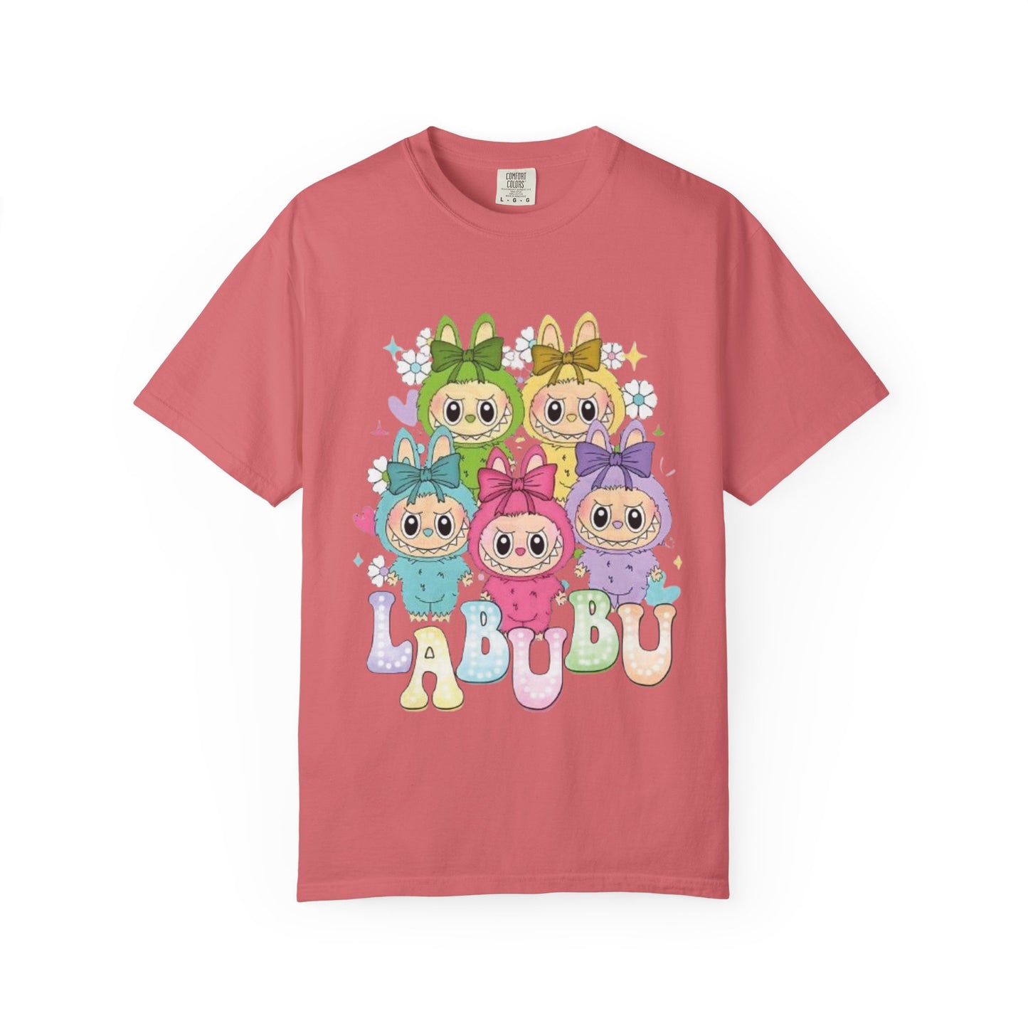 Cute Cartoon T-Shirt with 'LABUBU' Design, Adorable Apparel for Kids and Adults, Perfect for Casual Wear, Gifts, and Celebrations