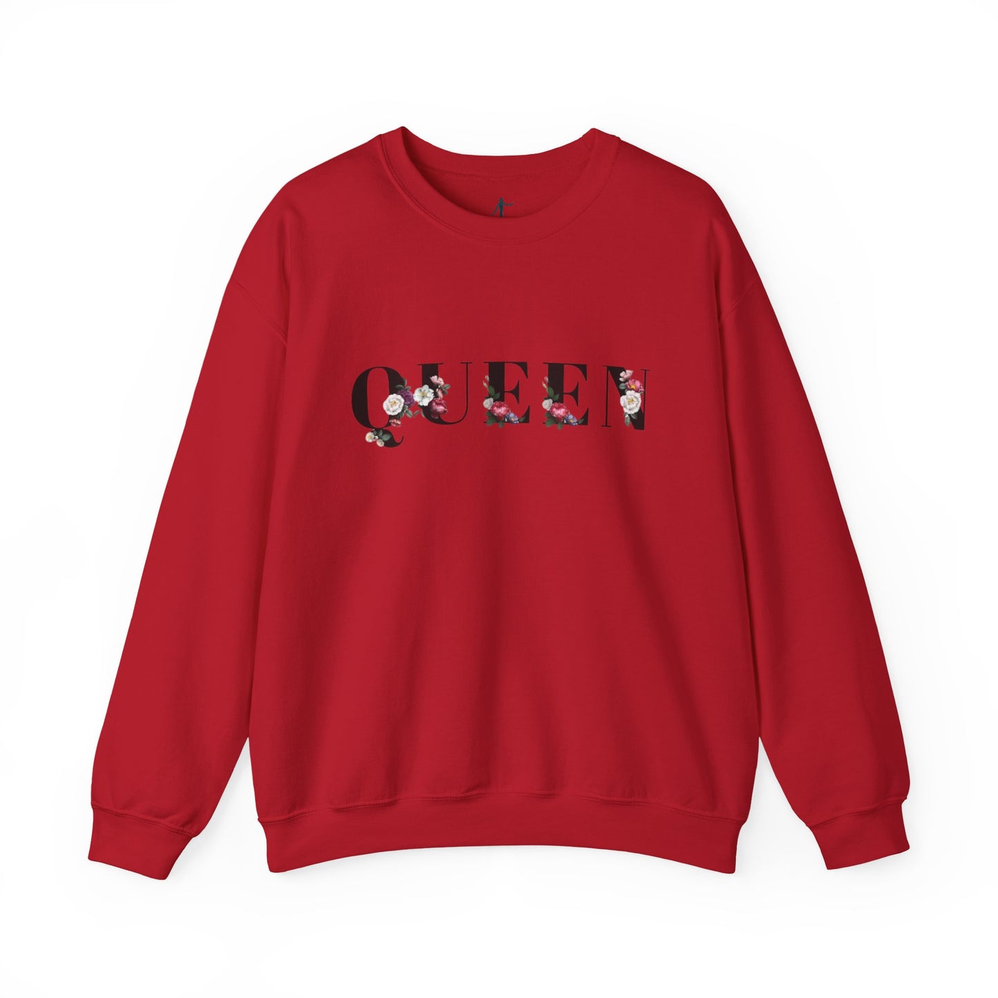 Floral Queen Sweatshirt, Perfect Gift for Her, Trendy Casual Wear, Cozy Layering Piece, Ideal for Birthdays and Celebrations