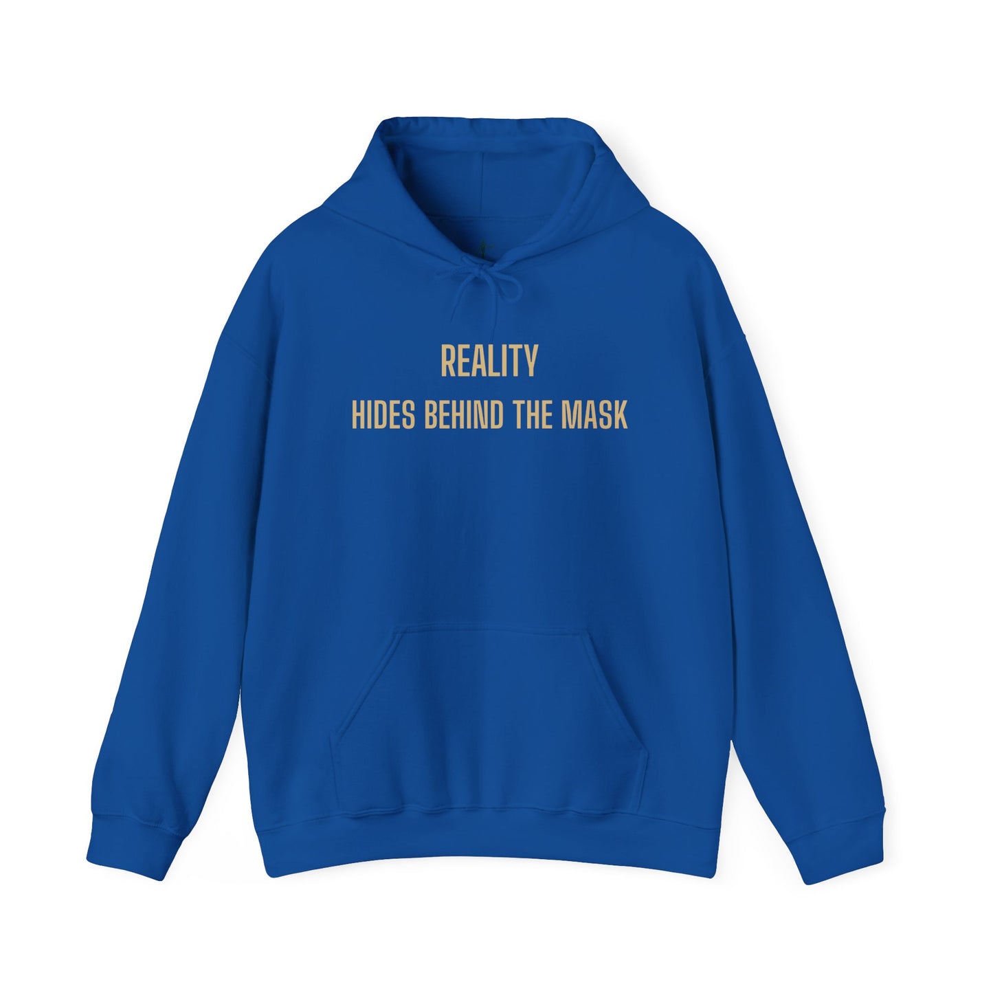 Reality Behind the Mask Sweatshirt | Unisex Heavy Blend™ Hoodie for Casual Wear, Pop Culture Apparel, Unique Gift, Statement Clothing