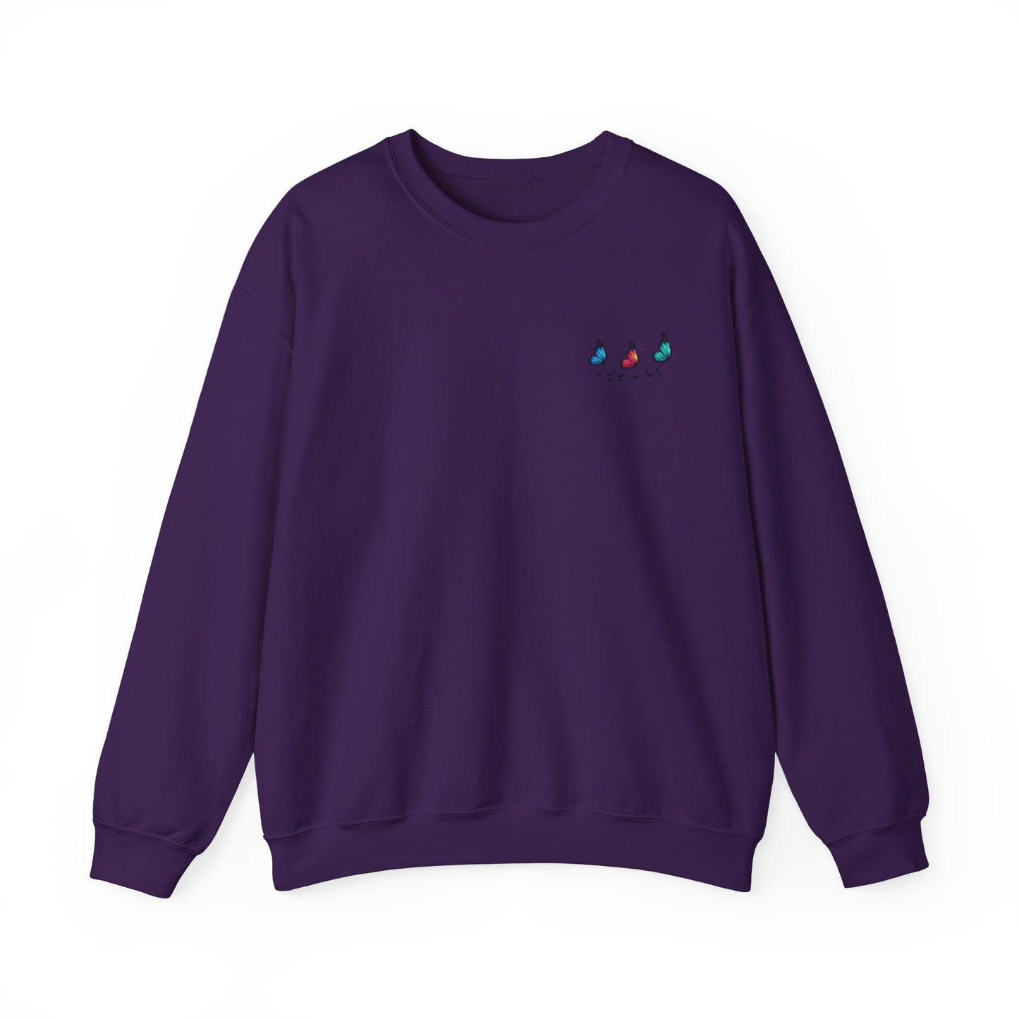 Butterfly Magic Unisex Crewneck Sweatshirt, Cozy Sweater, Gift for Her, Spring Fashion, Casual Outfit
