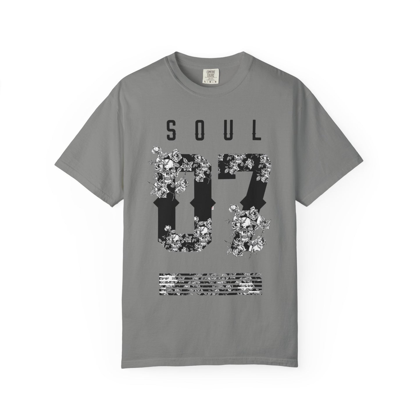 Soul 07 Floral Unisex T-Shirt, Vintage Style Tee, Everyday Casual Wear, Gift for Friends, Summer Fashion