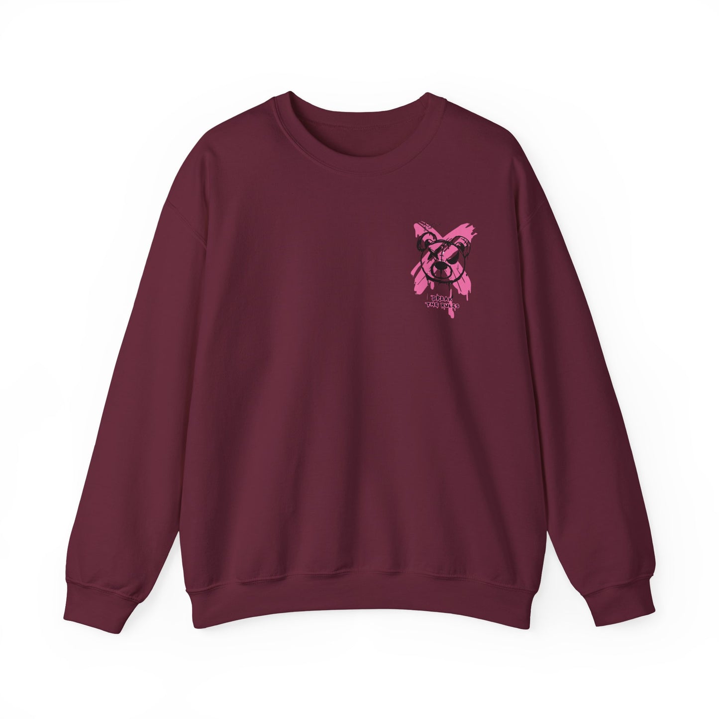 Edgy Graphic Crewneck Sweatshirt | Unisex Oversized Top for Streetwear Lovers, Perfect Gift for Art Enthusiasts, Cool Casual Wear