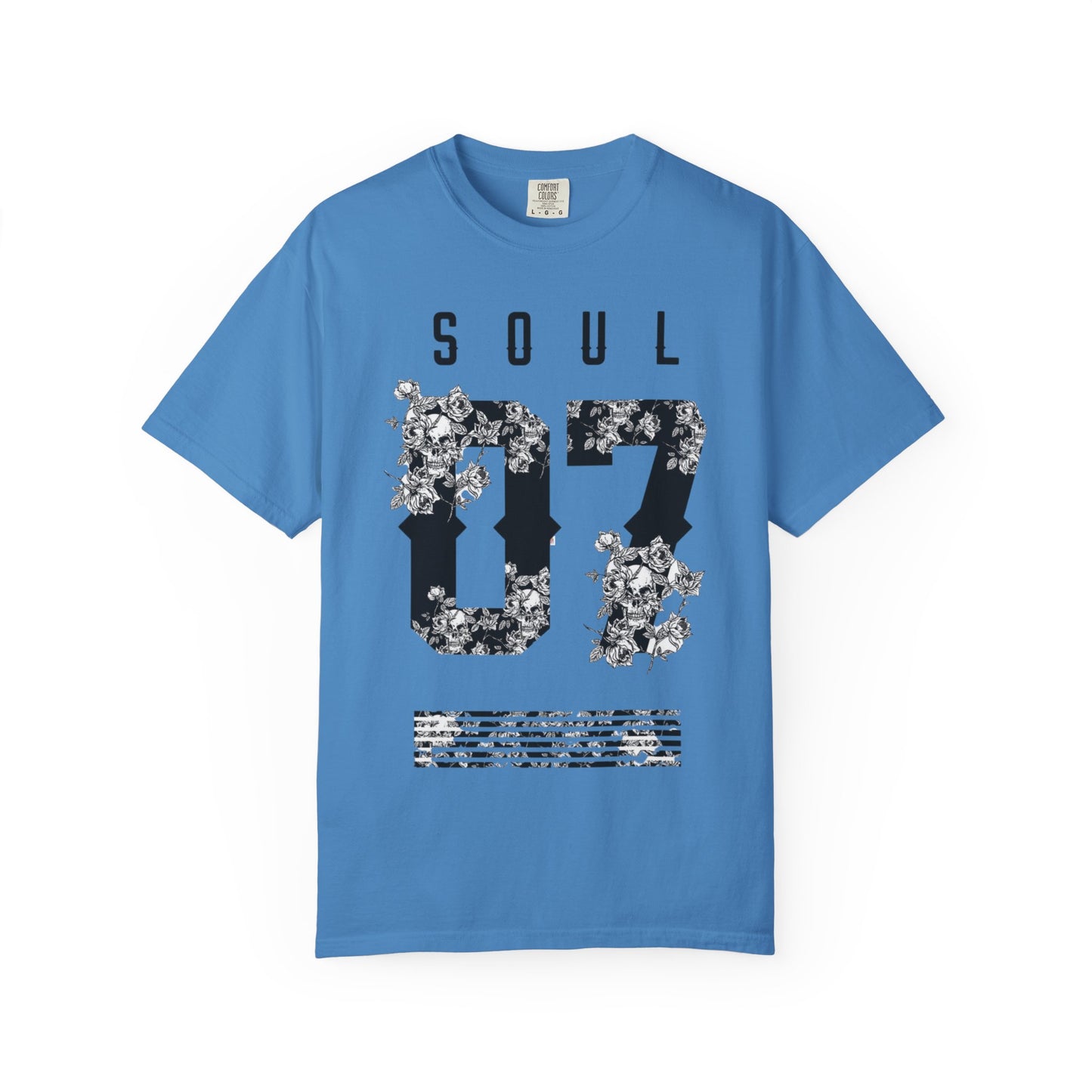 Soul 07 Floral Unisex T-Shirt, Vintage Style Tee, Everyday Casual Wear, Gift for Friends, Summer Fashion