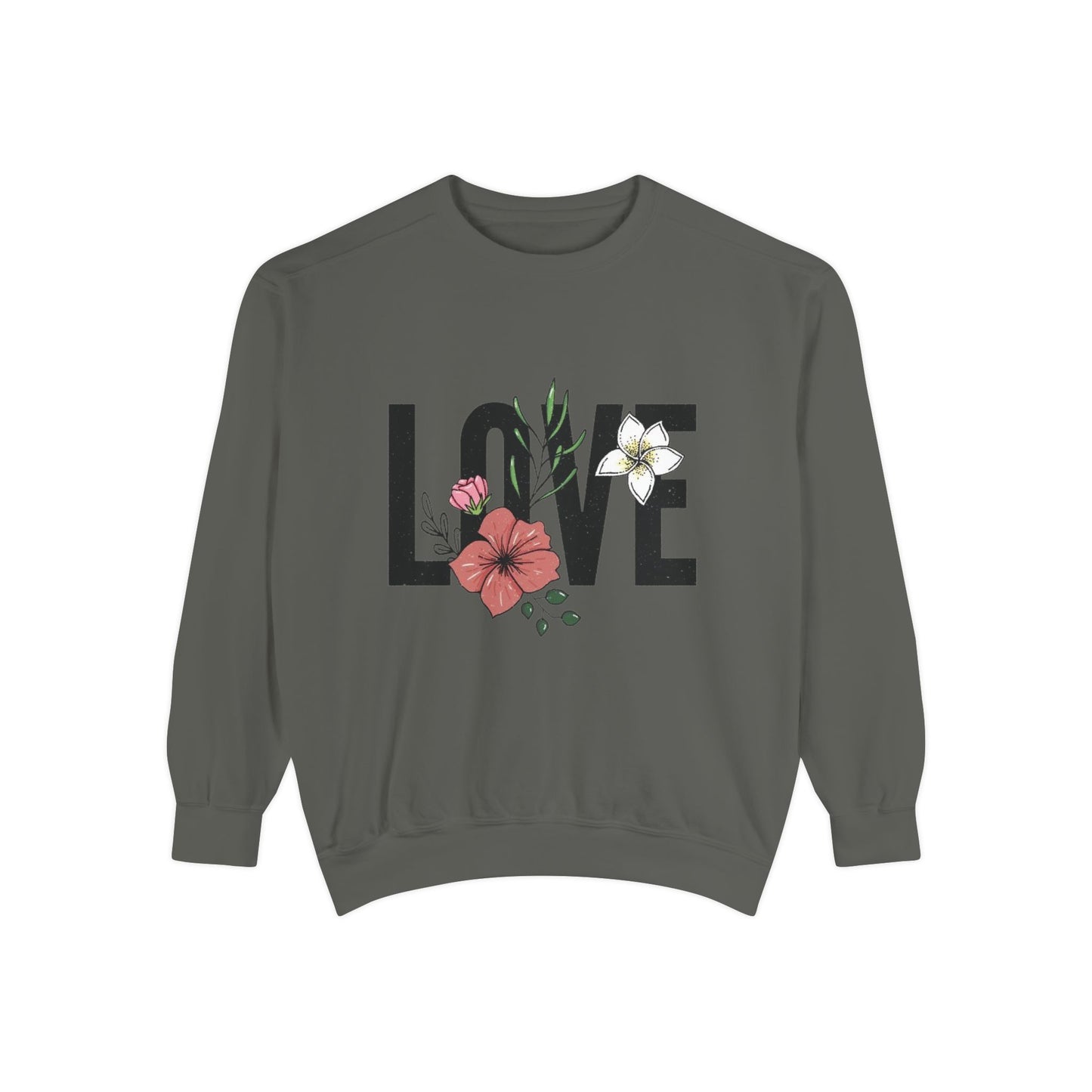 Floral Love Sweatshirt - Cozy Unisex Sweatshirt for Valentine's Day, Gift for Her, Spring Fashion, Self-Love