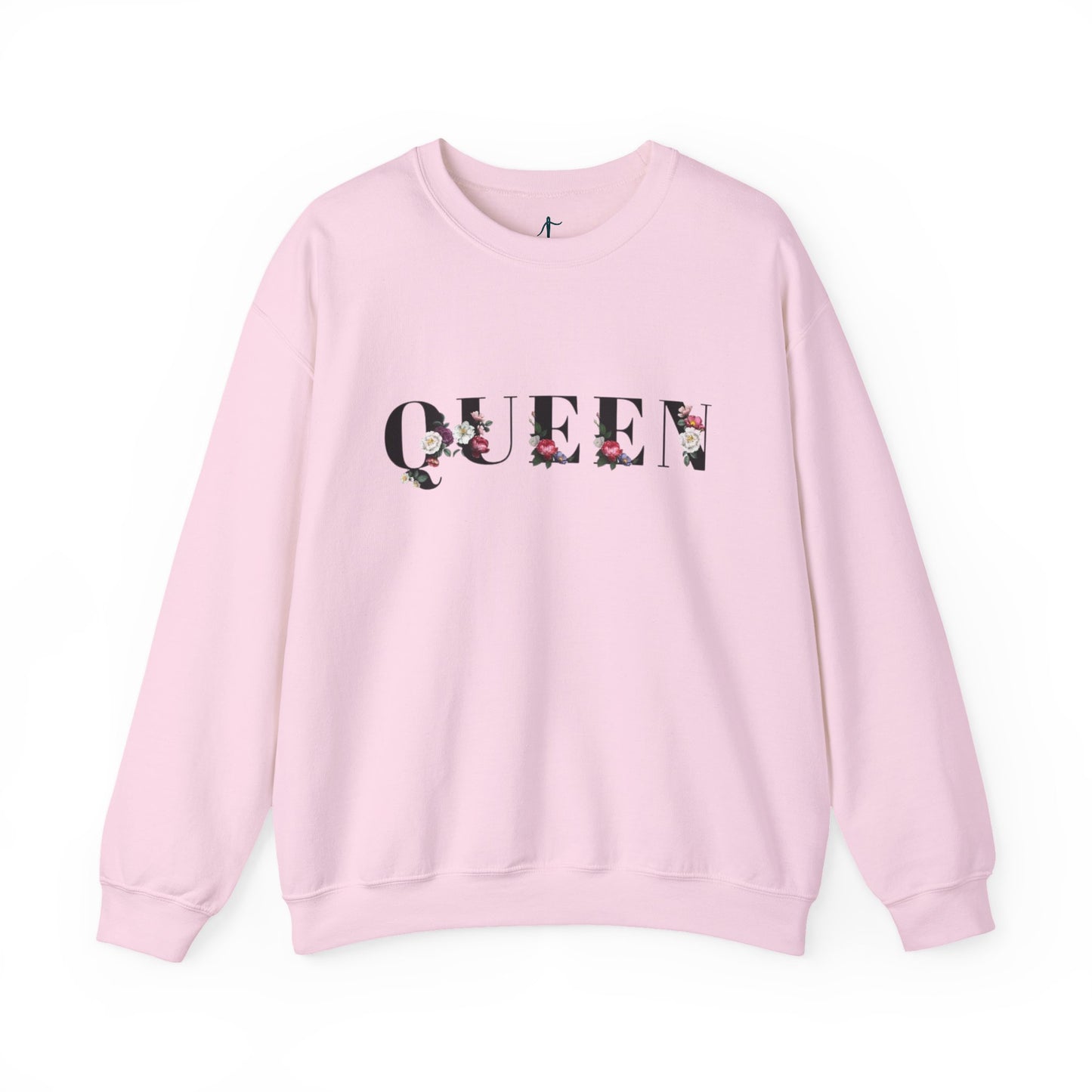 Floral Queen Sweatshirt, Perfect Gift for Her, Trendy Casual Wear, Cozy Layering Piece, Ideal for Birthdays and Celebrations