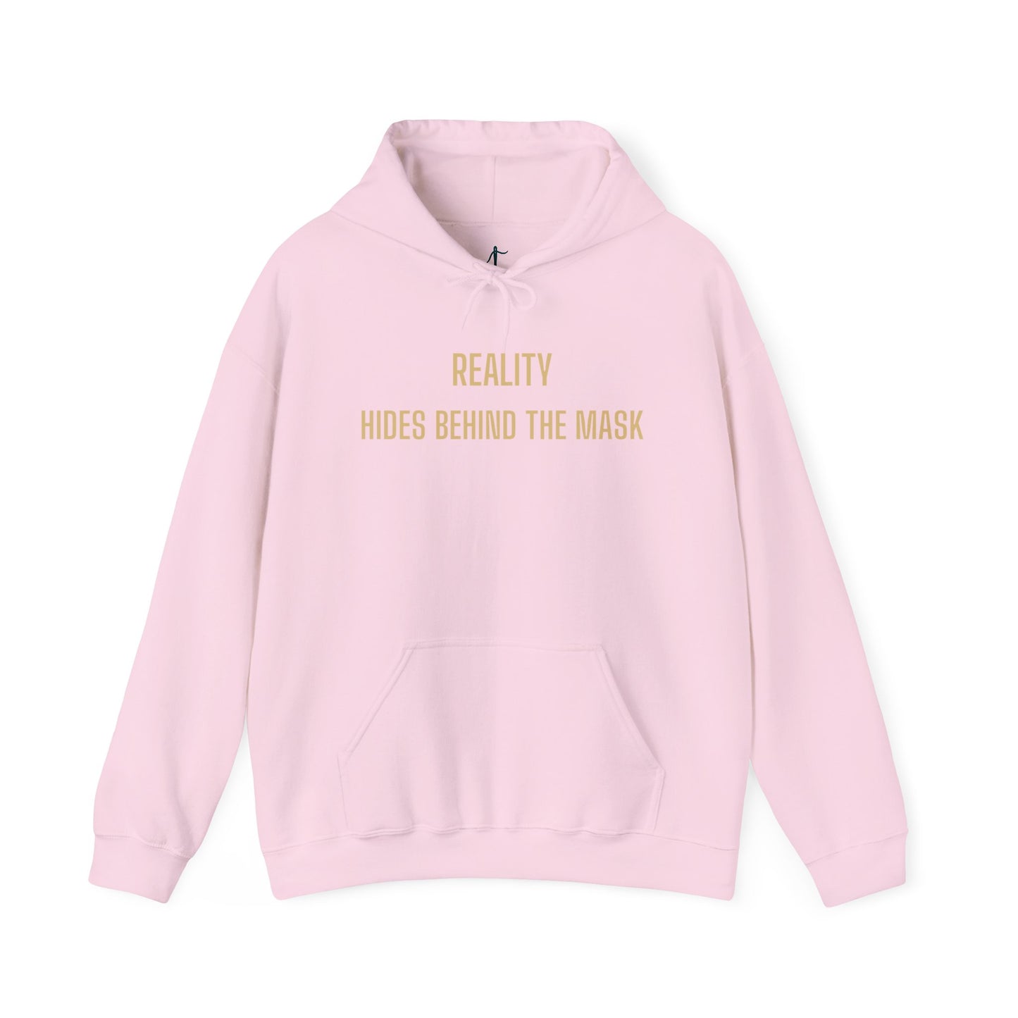 Reality Behind the Mask Sweatshirt | Unisex Heavy Blend™ Hoodie for Casual Wear, Pop Culture Apparel, Unique Gift, Statement Clothing