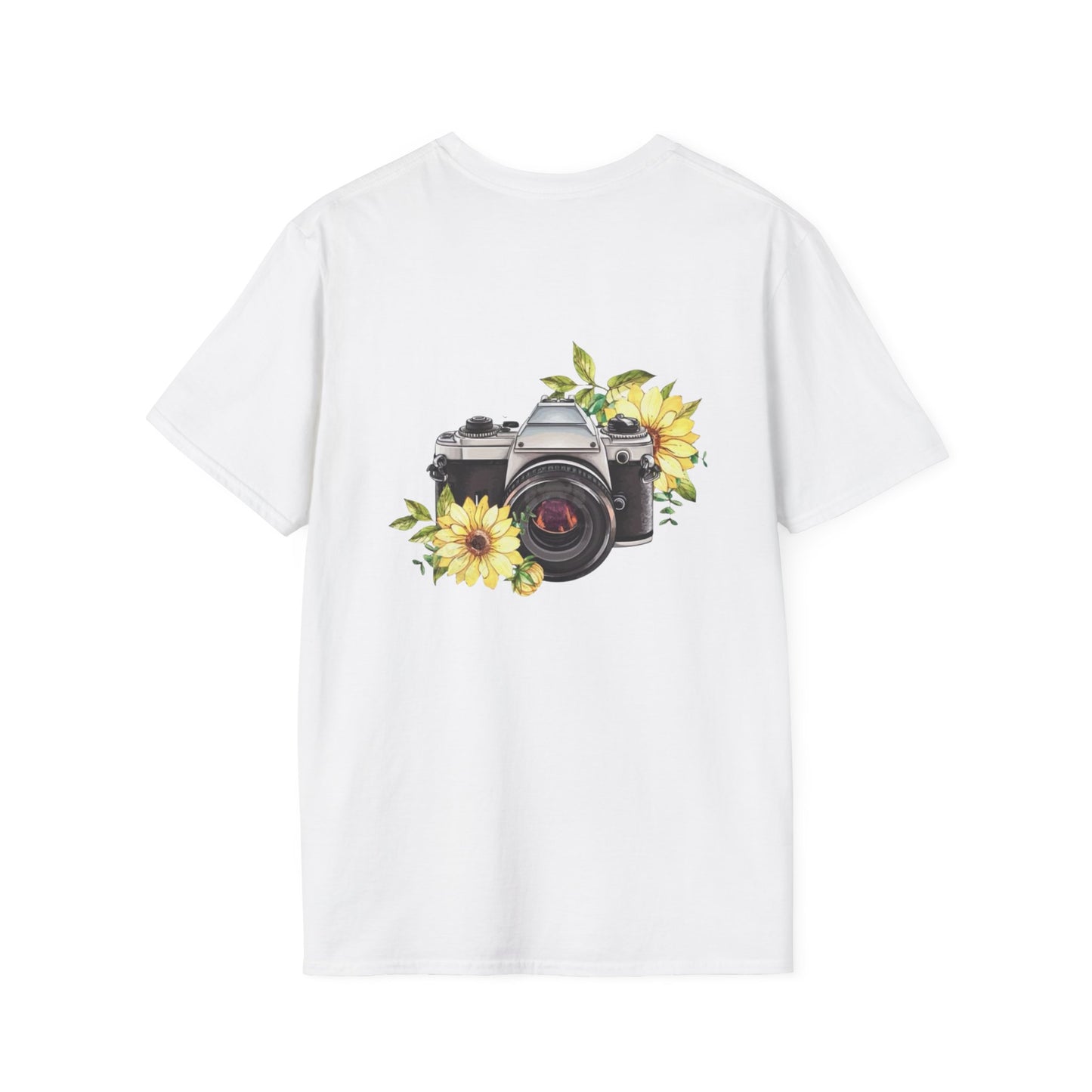 Inspirational Photography T-Shirt, Unisex Tee, Gifts for Photographers, Floral Camera Graphic, Motivational Quote Shirt