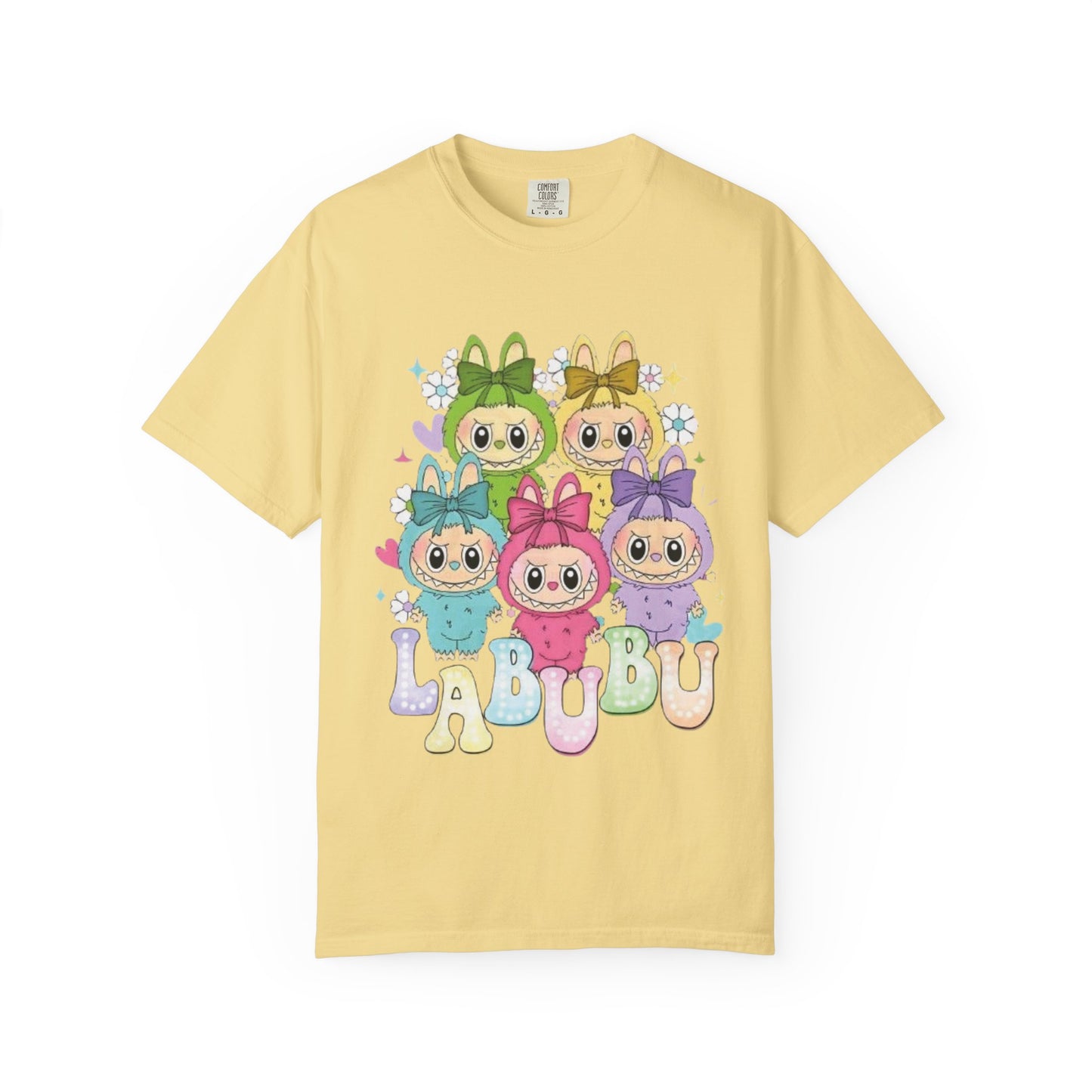 Cute Cartoon T-Shirt with 'LABUBU' Design, Adorable Apparel for Kids and Adults, Perfect for Casual Wear, Gifts, and Celebrations