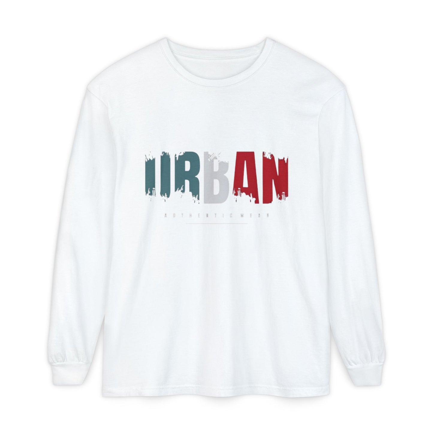 Urban Vibe Long Sleeve Tee, Stylish Apparel, Casual Wear, Street Fashion, Gift for Trendsetters, Unisex Graphic Shirt