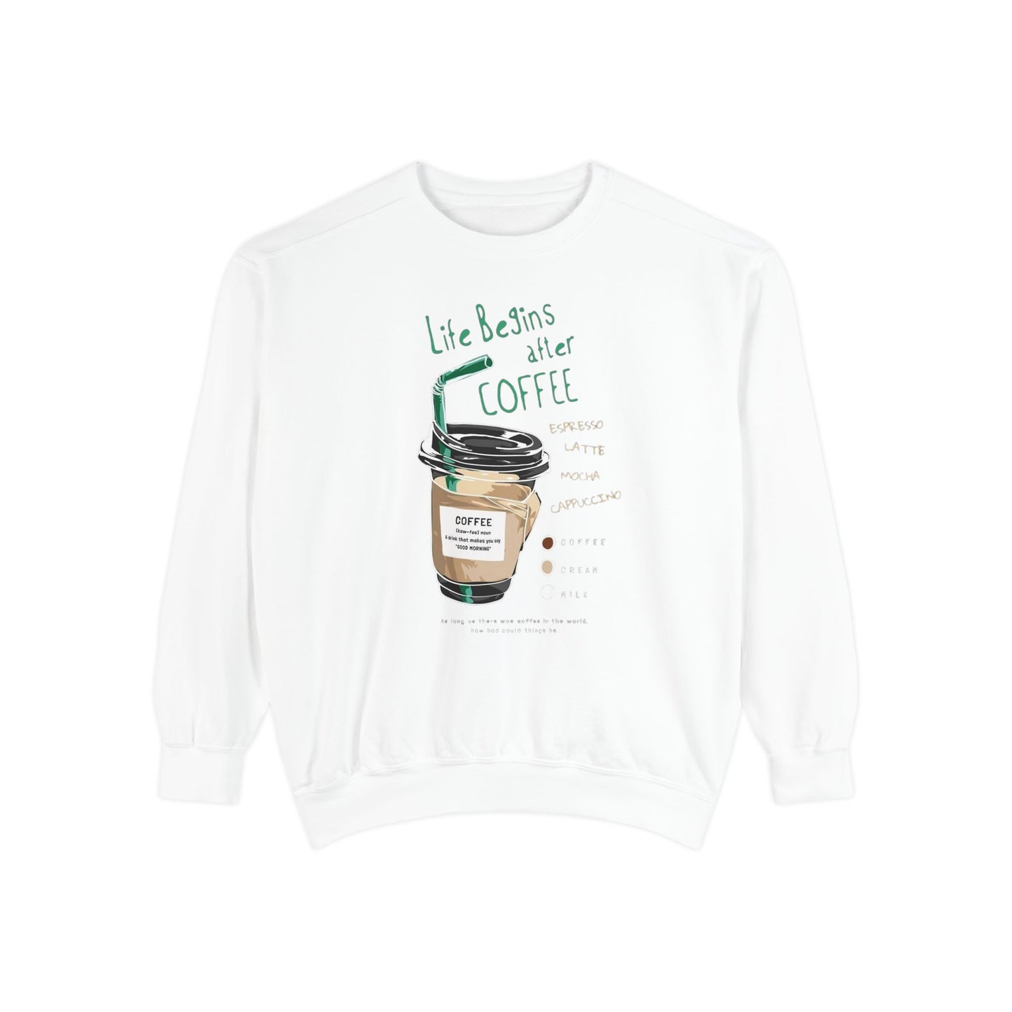 Coffee Lover's Unisex Sweatshirt, Cozy Coffee Sweatshirt, Gift for Baristas, Cute Casual Sweatshirt, Funny Drink Apparel
