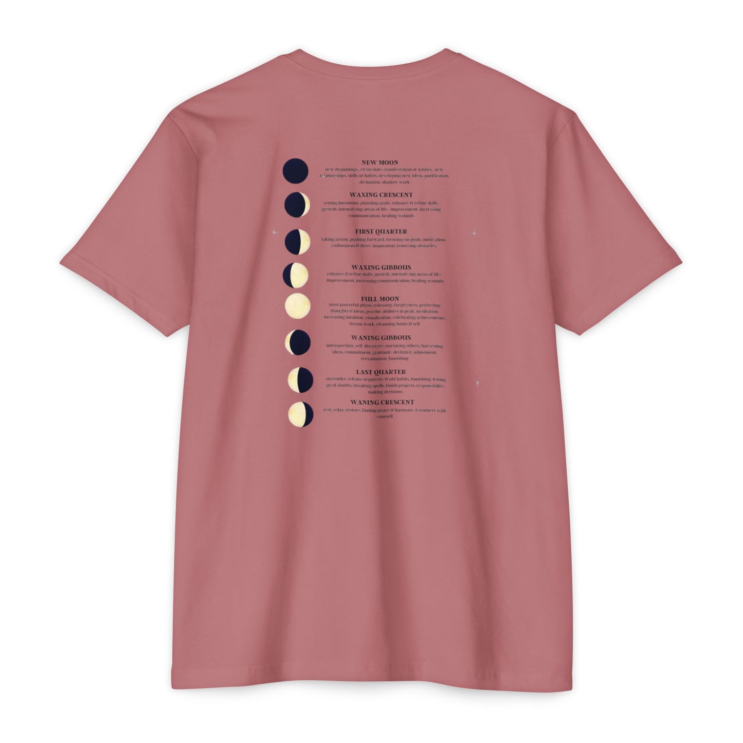 Celestial Moon Phases T-Shirt, Astrology Tee, Lunar Cycle Shirt, Gift for Astrology Lovers, Unisex Graphic Top