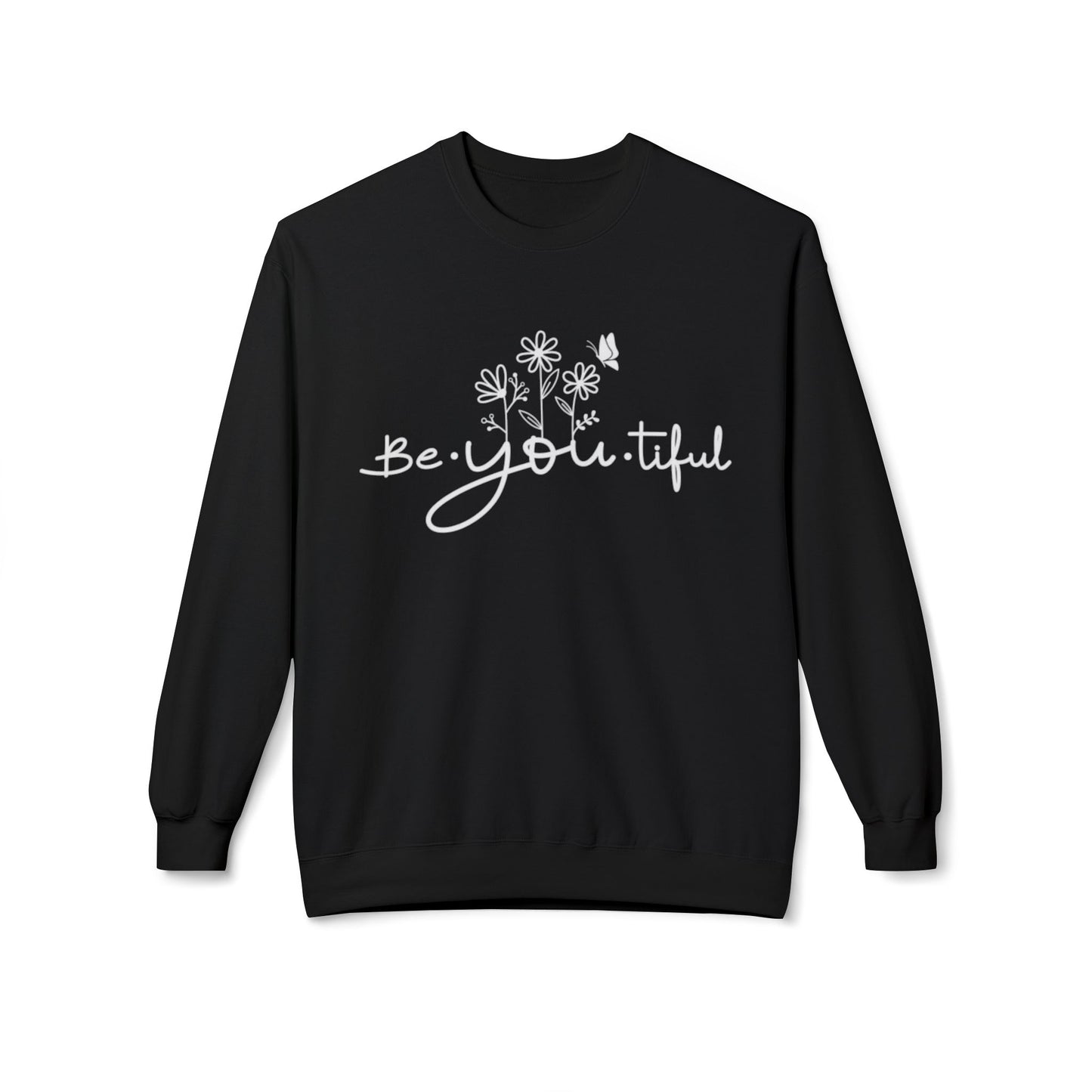 Be You Tiful Fleece Sweatshirt - Cozy Unisex Crewneck, Perfect Gift for Self-Love and Motivation, Comfortable Everyday Wear, Ideal for [...]