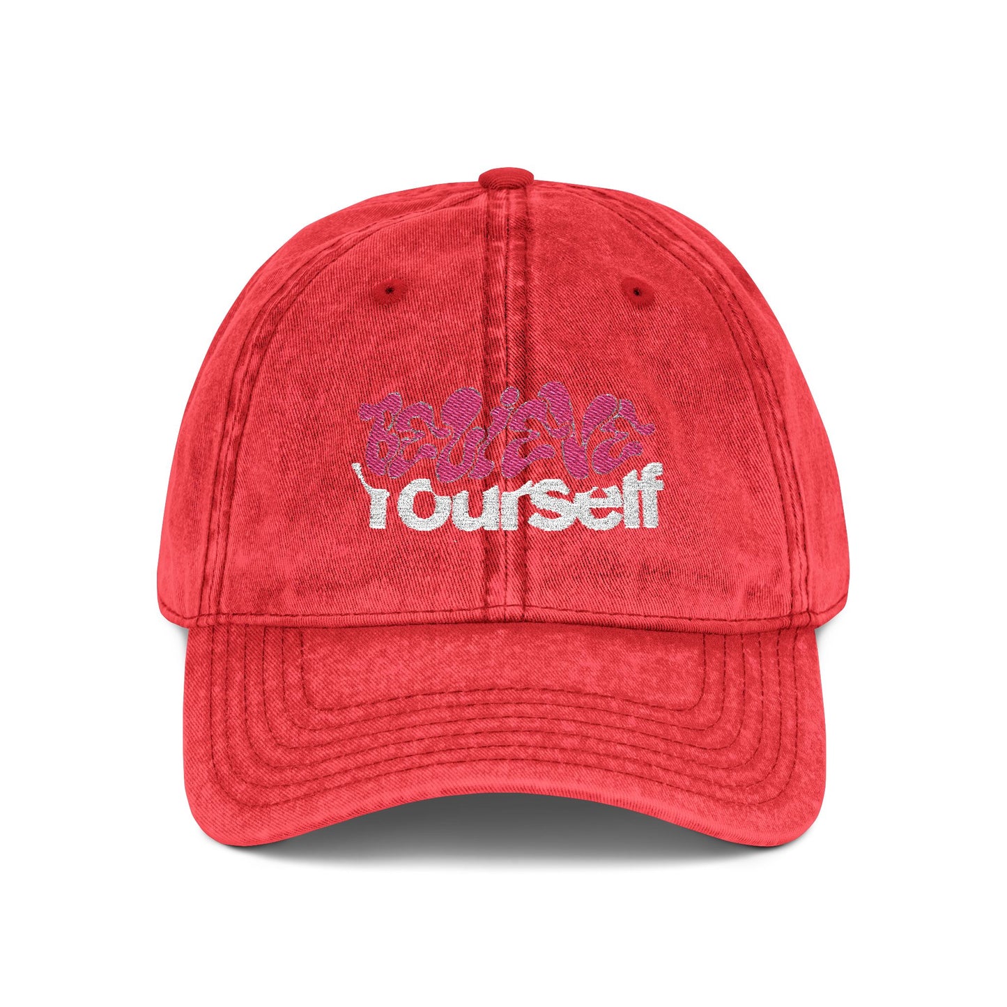 "Vintage Embroidered Baseball Cap – Distressed Dad Hat, Adjustable Cotton Twill Hat, Unisex Retro Cap Gift for Him Her"