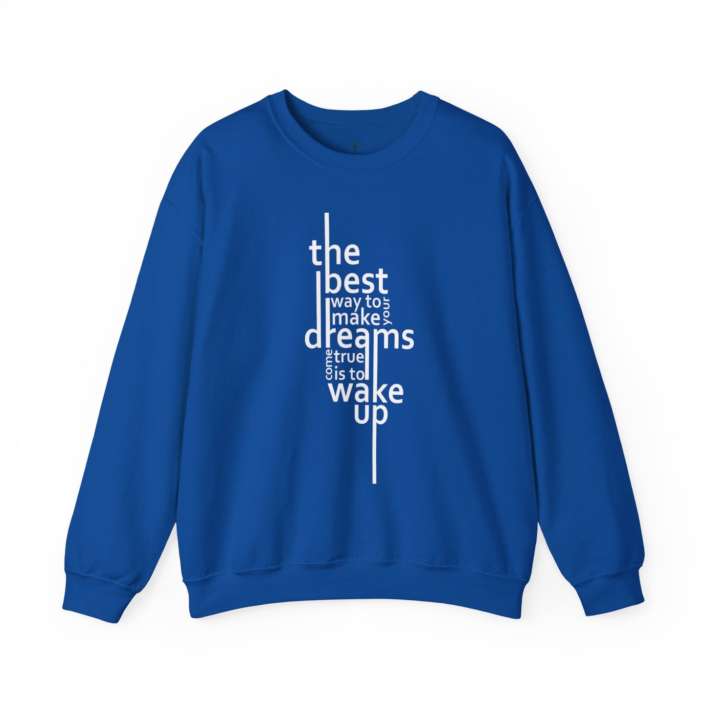 Inspirational Dreamer Crewneck Sweatshirt - Cozy Gift for Dreamers, Motivational Apparel, Casual Fall Wear, Cozy Lounge Style,