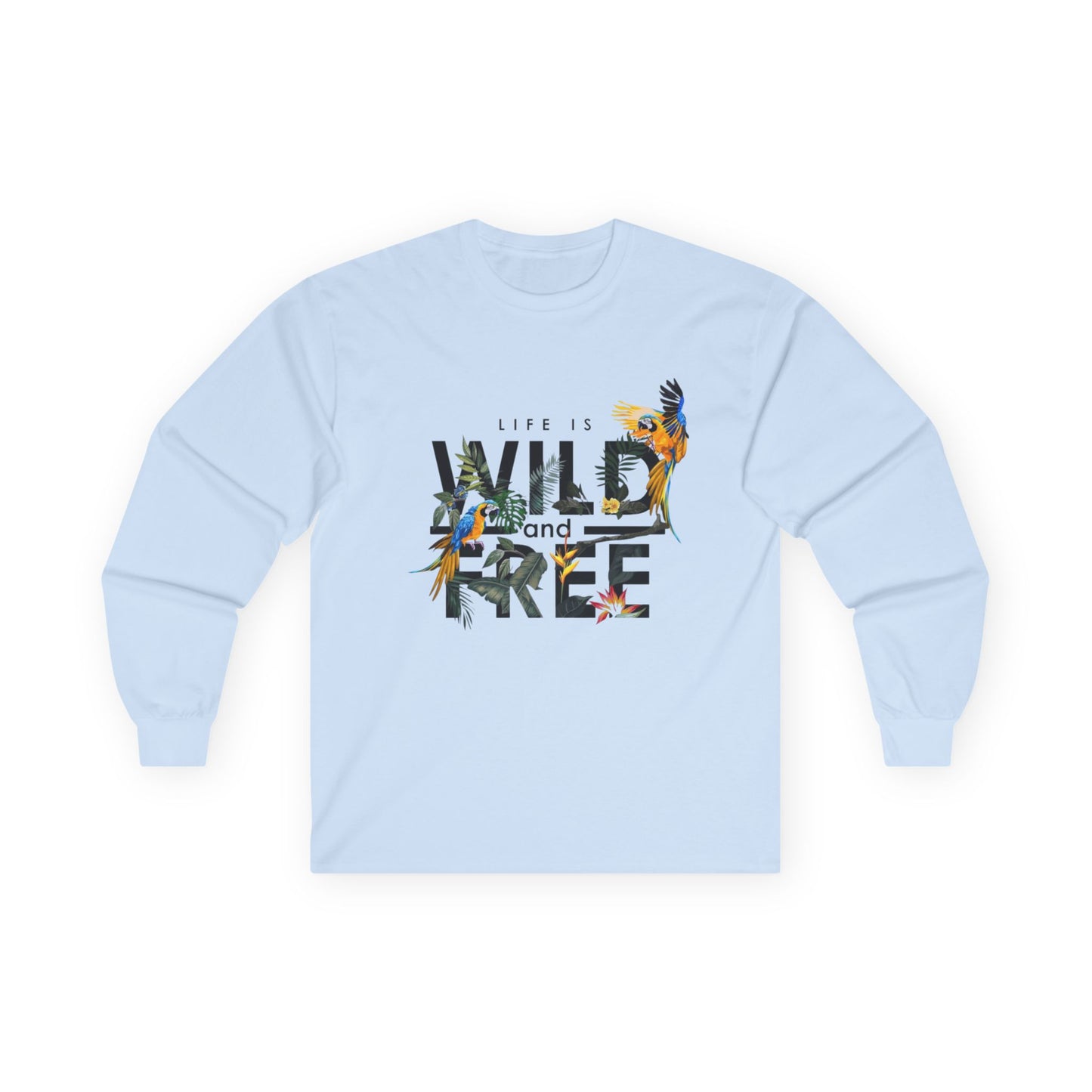 Unisex Long Sleeve Tee - Life is Wild and Free, Comfortable Casual Wear, Perfect for Nature Lovers, Gift for Adventure Seekers, Great [...]