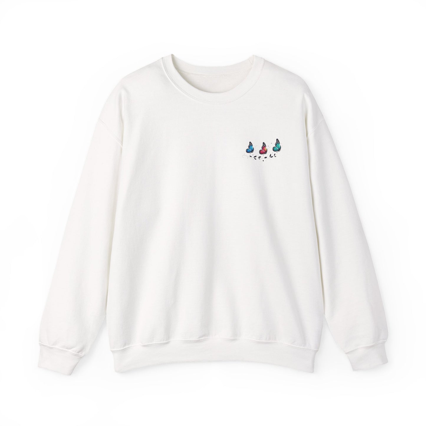 Butterfly Magic Unisex Crewneck Sweatshirt, Cozy Sweater, Gift for Her, Spring Fashion, Casual Outfit