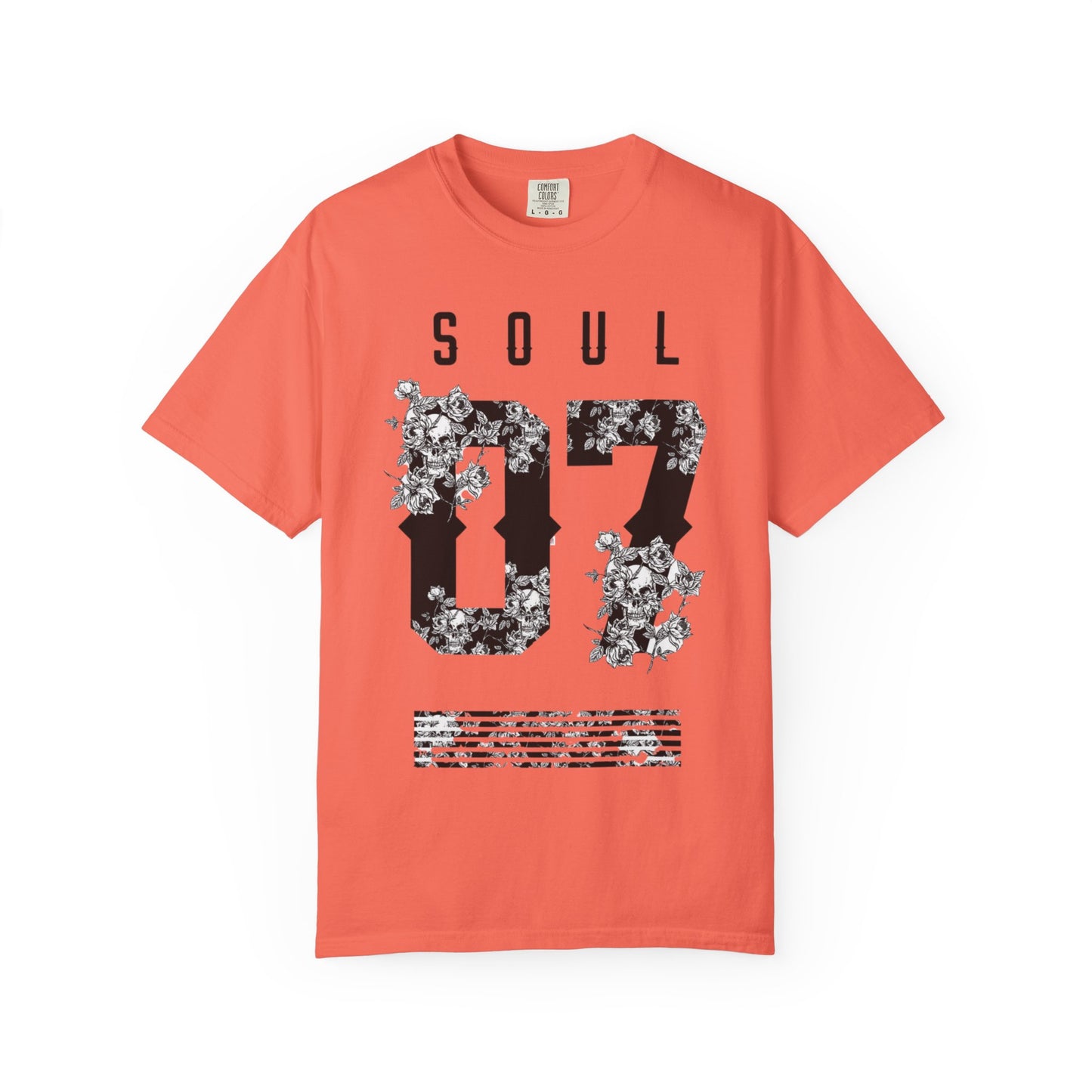 Soul 07 Floral Unisex T-Shirt, Vintage Style Tee, Everyday Casual Wear, Gift for Friends, Summer Fashion