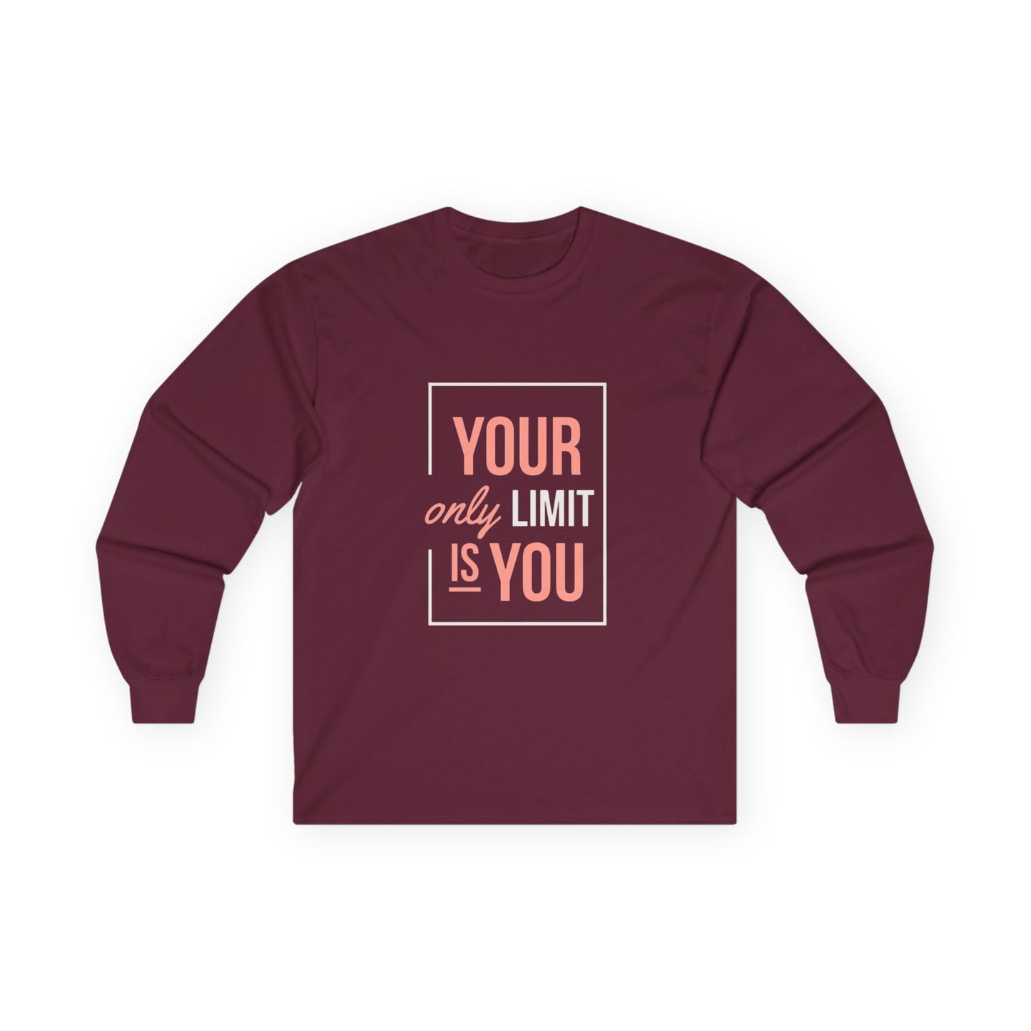 Inspirational Long Sleeve Tee - Motivational Shirt for Personal Growth, Unisex Cotton T-Shirt, Gift for Friends, Positive Affirmation Wear