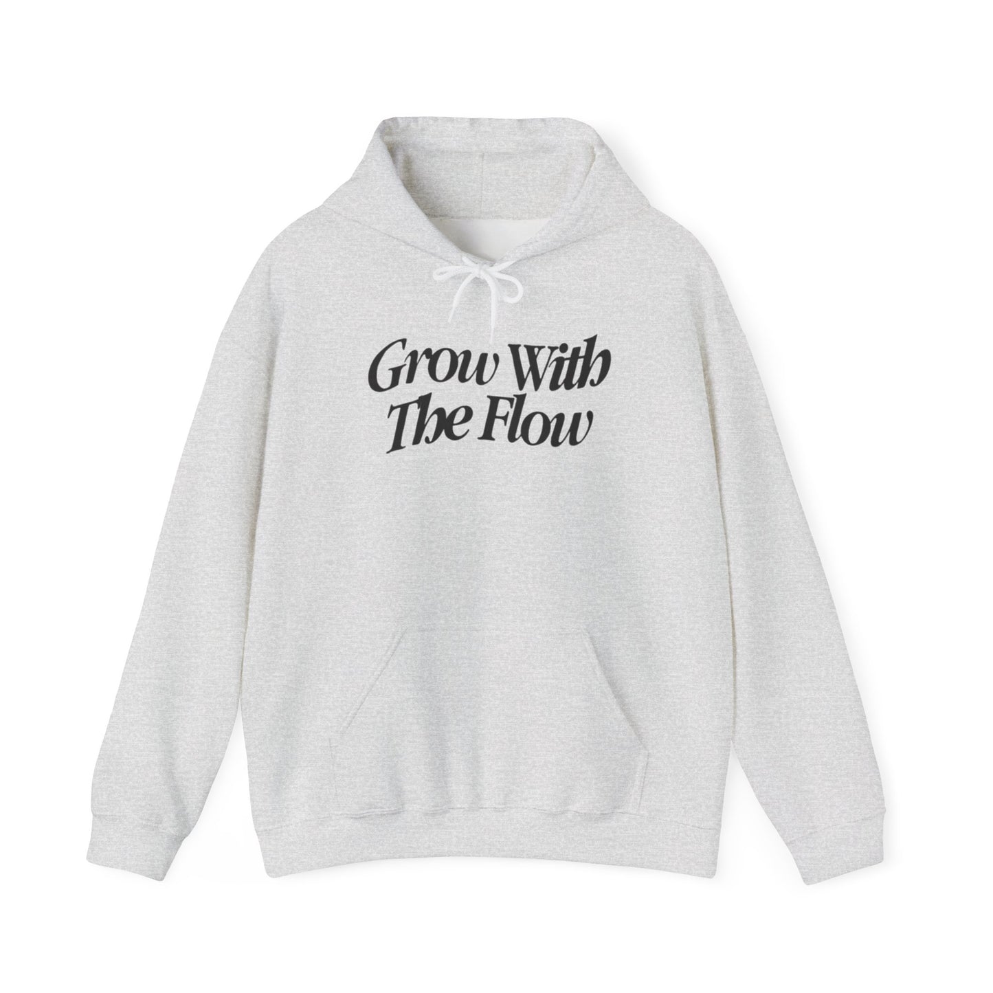 Grow With The Flow Hoodie - Unisex Heavy Blend™ Sweatshirt, Cozy Athleisure, Gift for Friends, Casual Wear, Unique Graphic Design