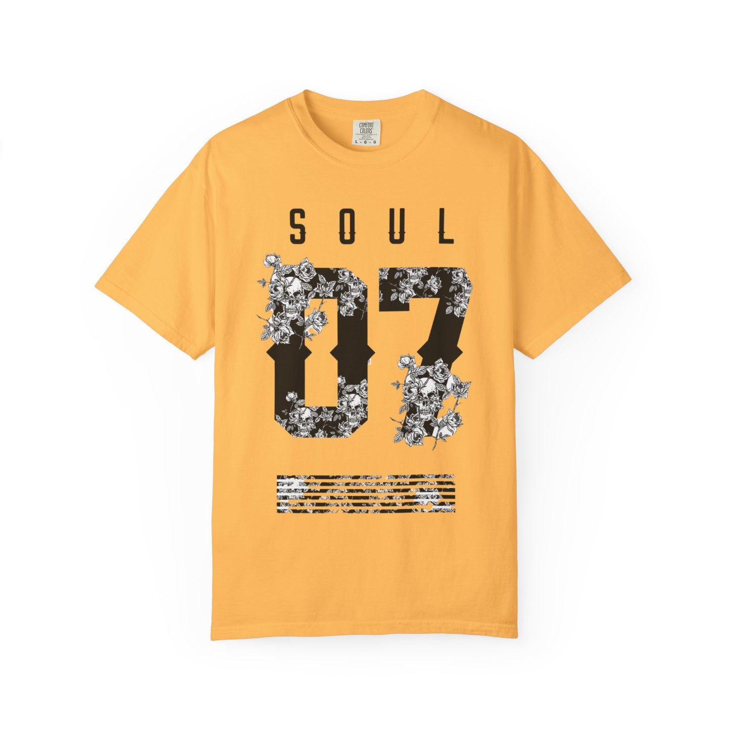 Soul 07 Floral Unisex T-Shirt, Vintage Style Tee, Everyday Casual Wear, Gift for Friends, Summer Fashion
