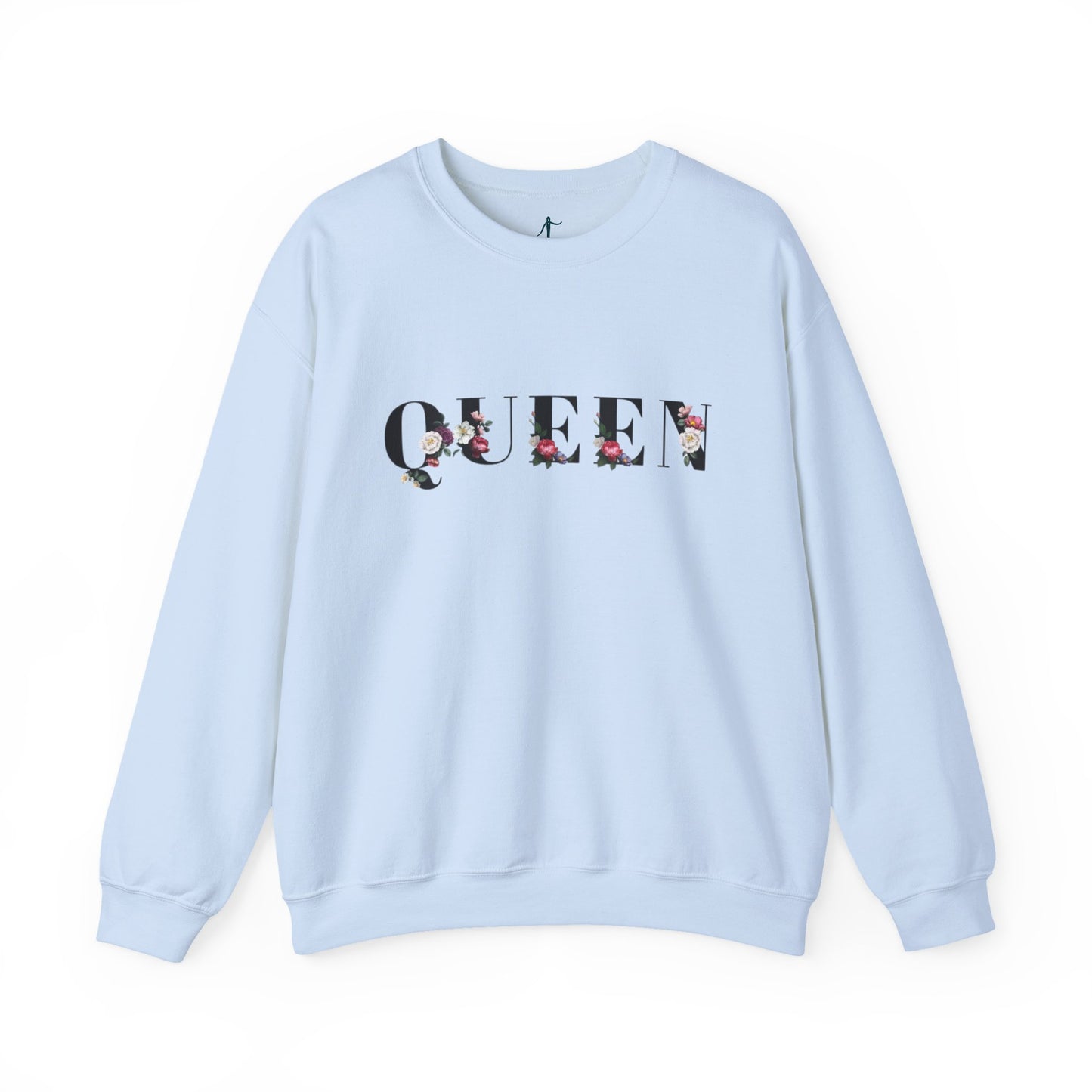 Floral Queen Sweatshirt, Perfect Gift for Her, Trendy Casual Wear, Cozy Layering Piece, Ideal for Birthdays and Celebrations