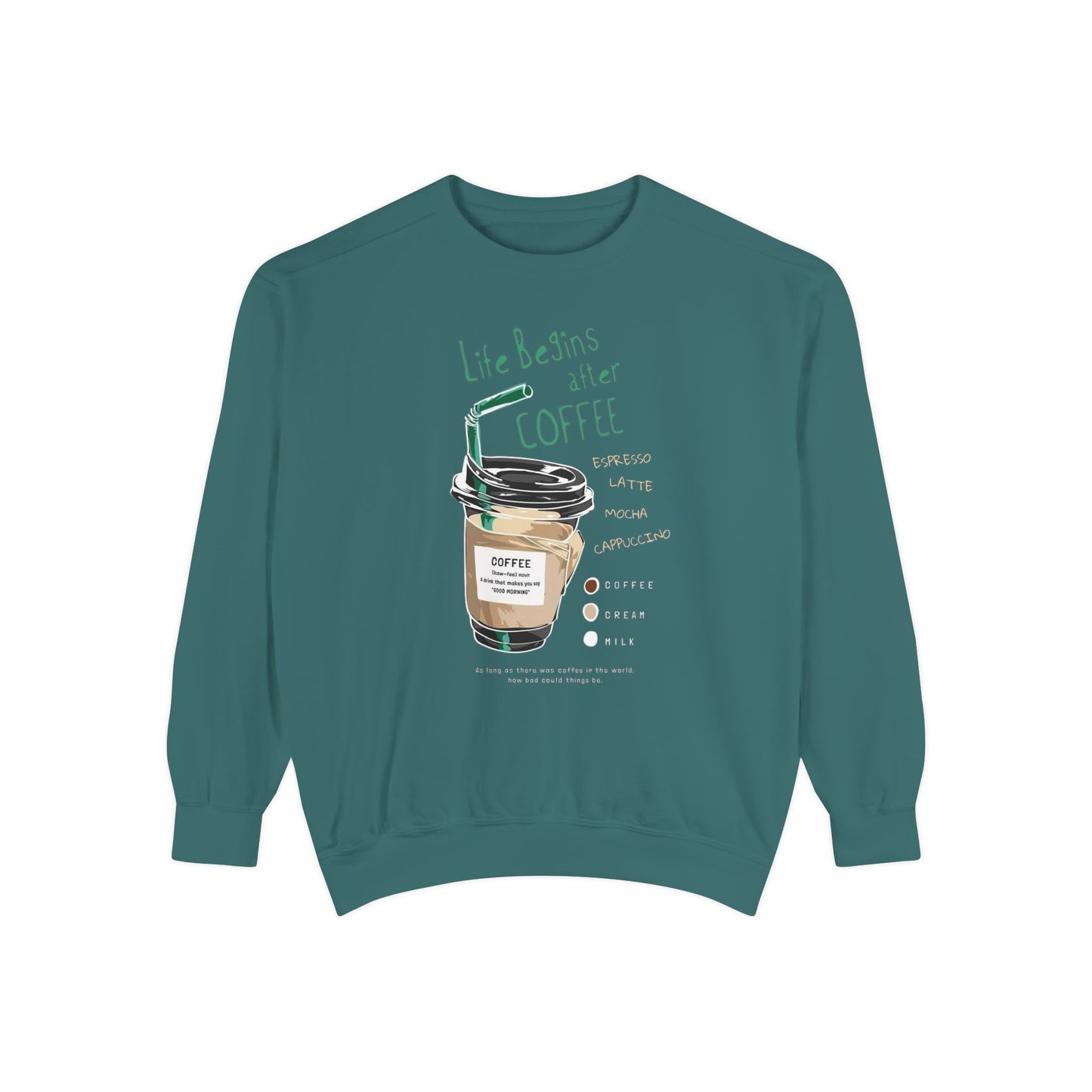 Coffee Lover's Unisex Sweatshirt, Cozy Coffee Sweatshirt, Gift for Baristas, Cute Casual Sweatshirt, Funny Drink Apparel
