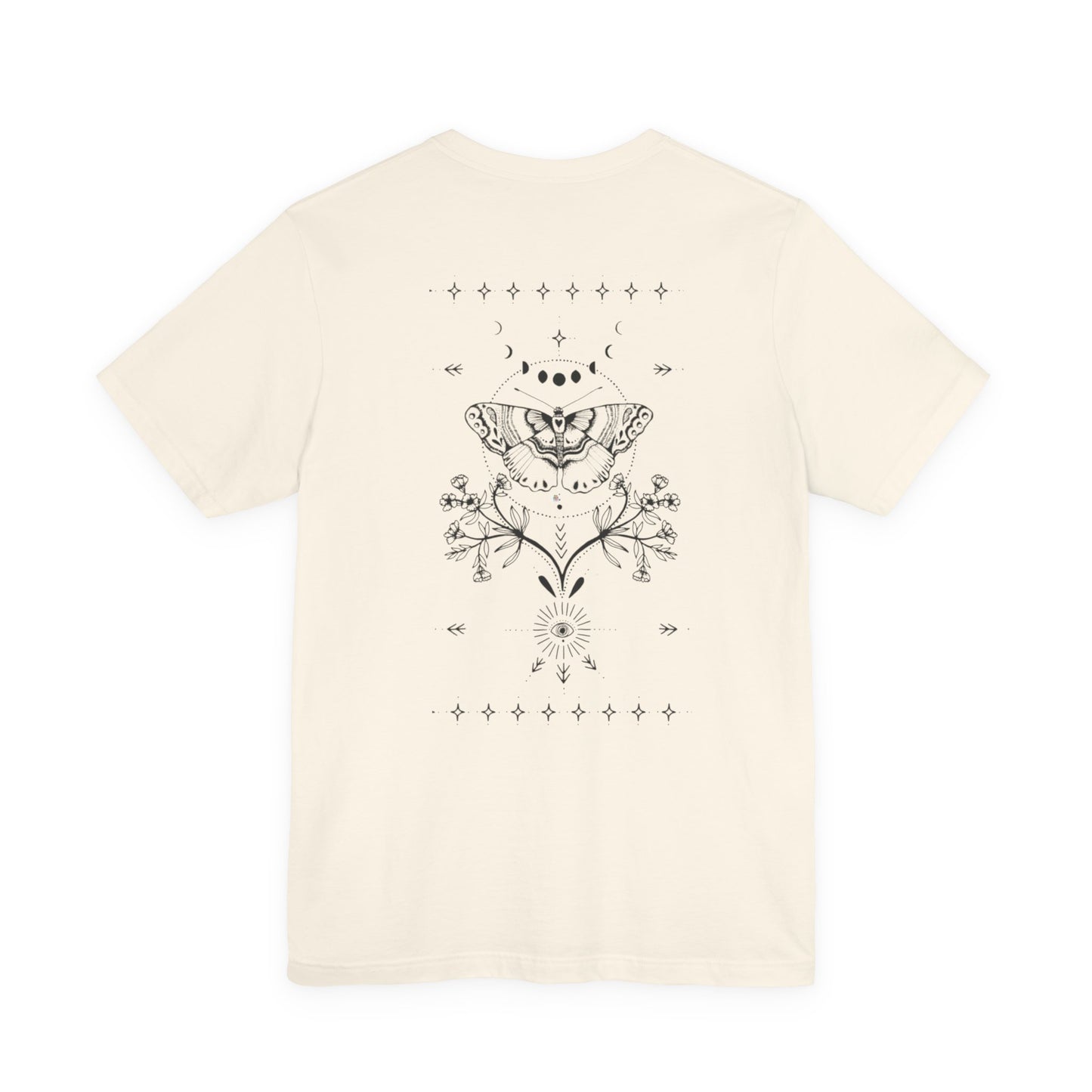 Butterfly Floral Unisex Tee - Nature Lover Gift, Casual Wear, Graphic Tee, Birthday Present, Summer Essentials, Boho Style