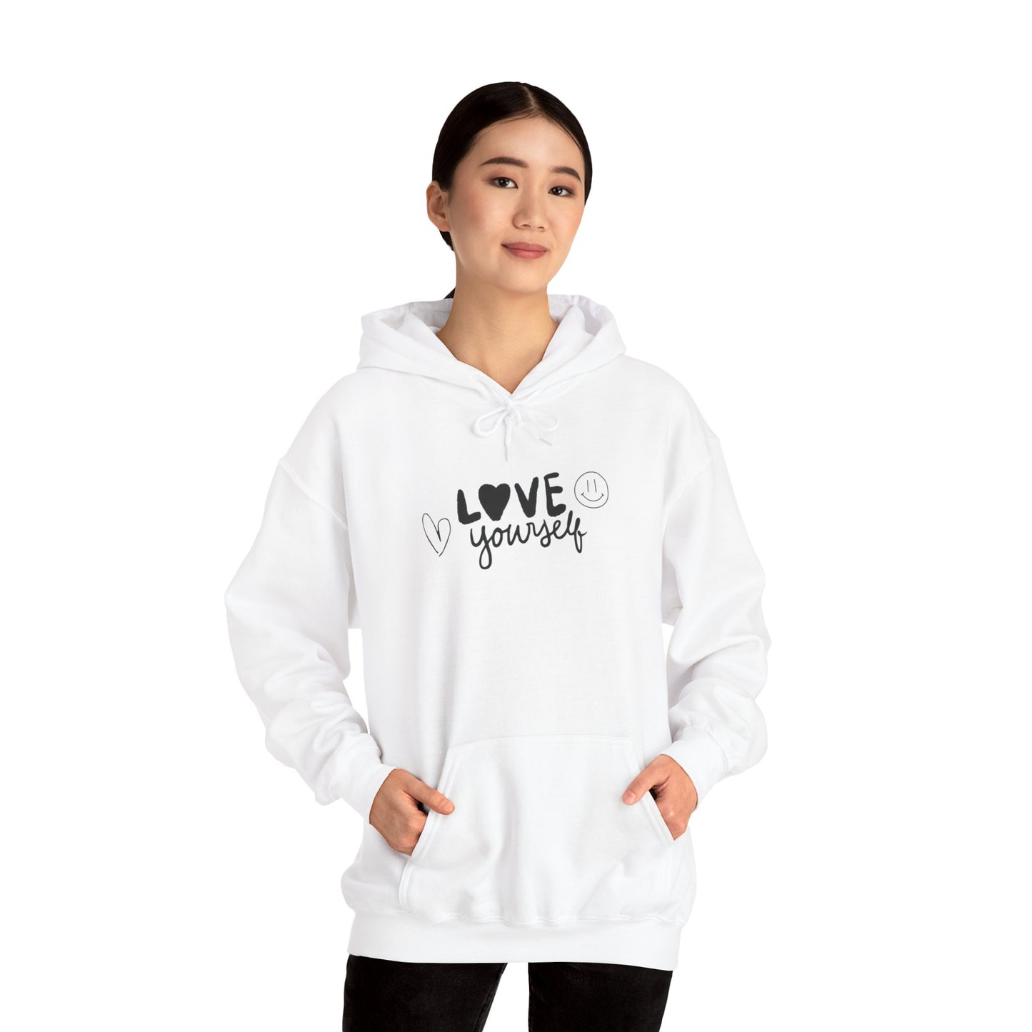 Love Yourself Hoodie - Cozy Unisex Heavy Blend Sweatshirt for Self-Care and Motivation, Perfect Gift for Friends, Positive Vibes, [...]