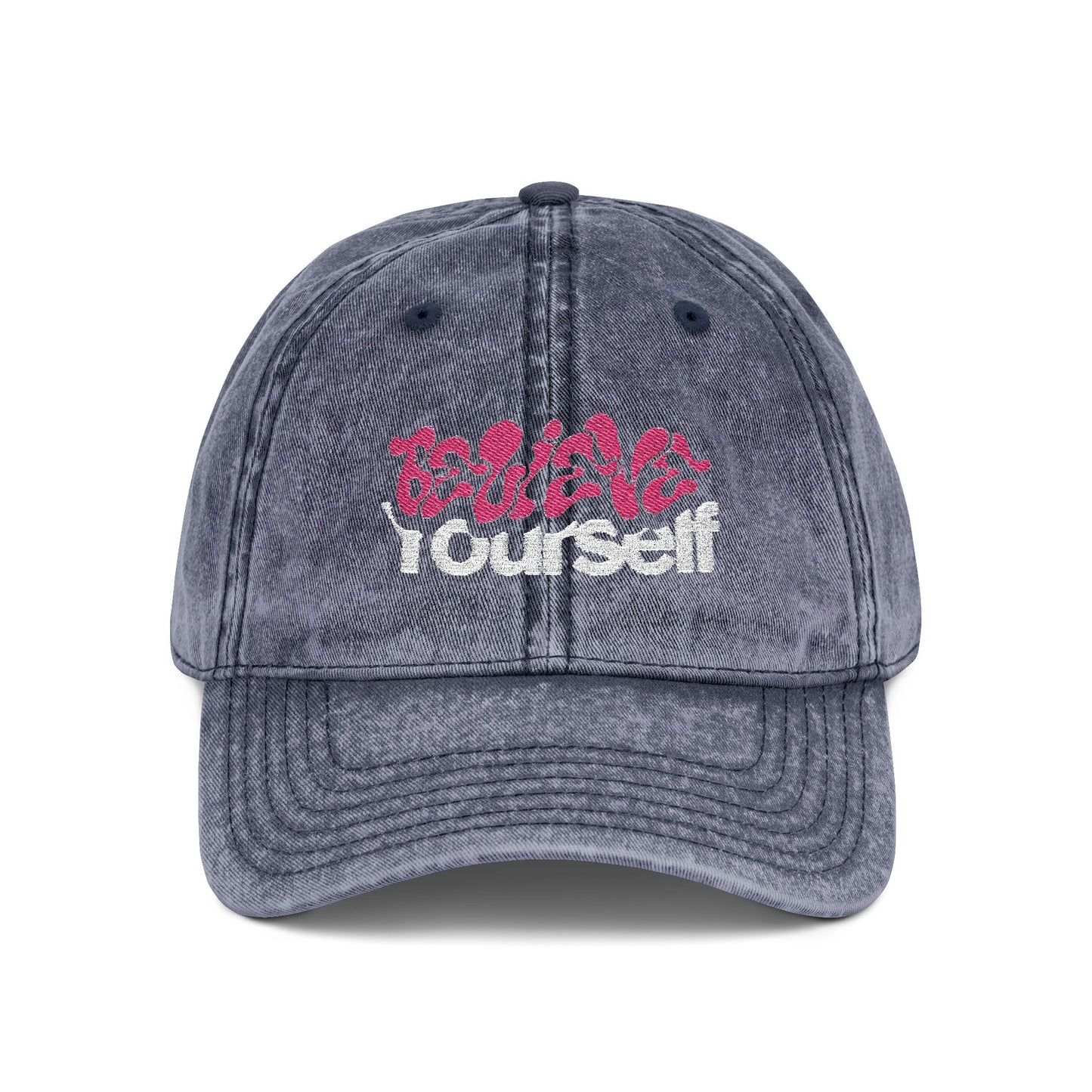 "Vintage Embroidered Baseball Cap – Distressed Dad Hat, Adjustable Cotton Twill Hat, Unisex Retro Cap Gift for Him Her"