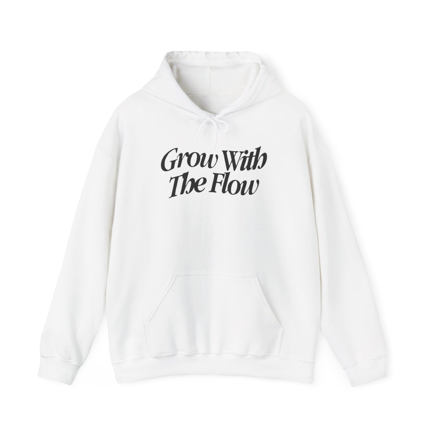 Grow With The Flow Hoodie - Unisex Heavy Blend™ Sweatshirt, Cozy Athleisure, Gift for Friends, Casual Wear, Unique Graphic Design