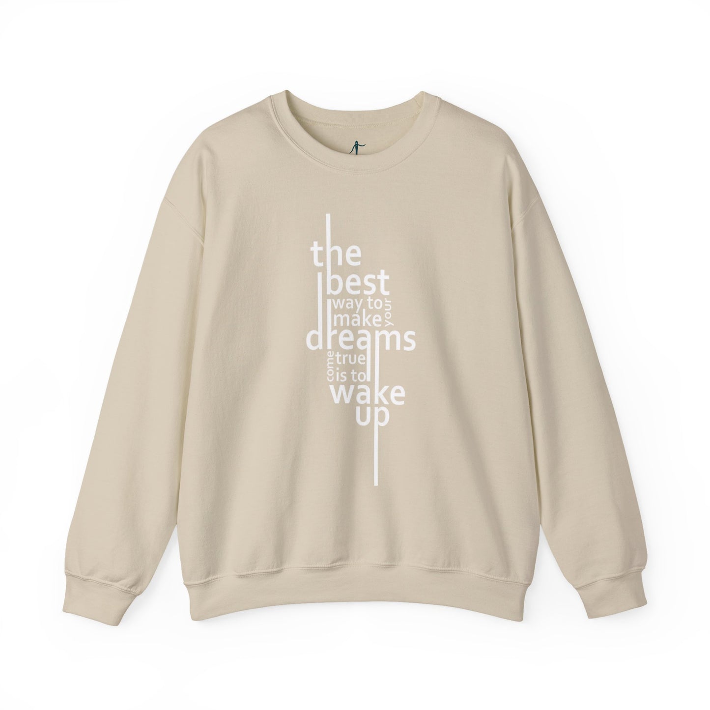 Inspirational Dreamer Crewneck Sweatshirt - Cozy Gift for Dreamers, Motivational Apparel, Casual Fall Wear, Cozy Lounge Style,