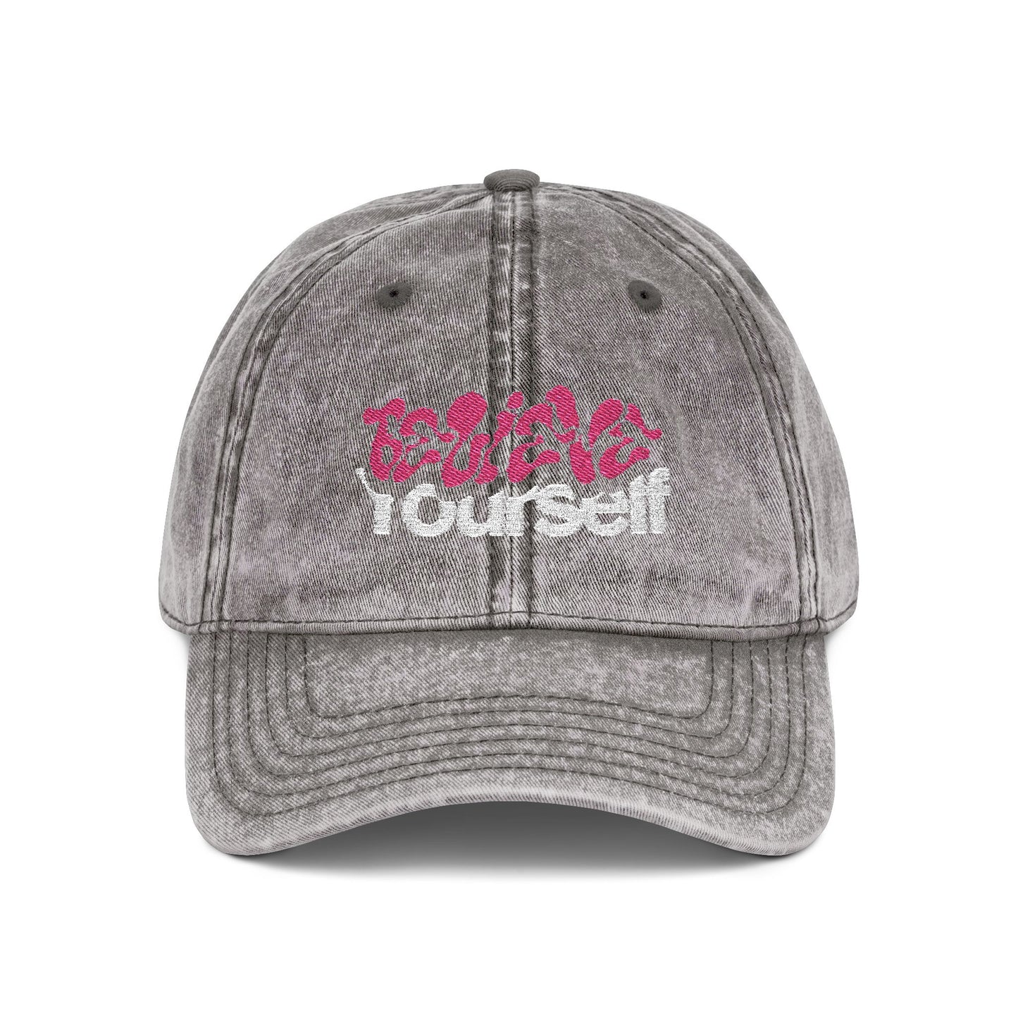 "Vintage Embroidered Baseball Cap – Distressed Dad Hat, Adjustable Cotton Twill Hat, Unisex Retro Cap Gift for Him Her"
