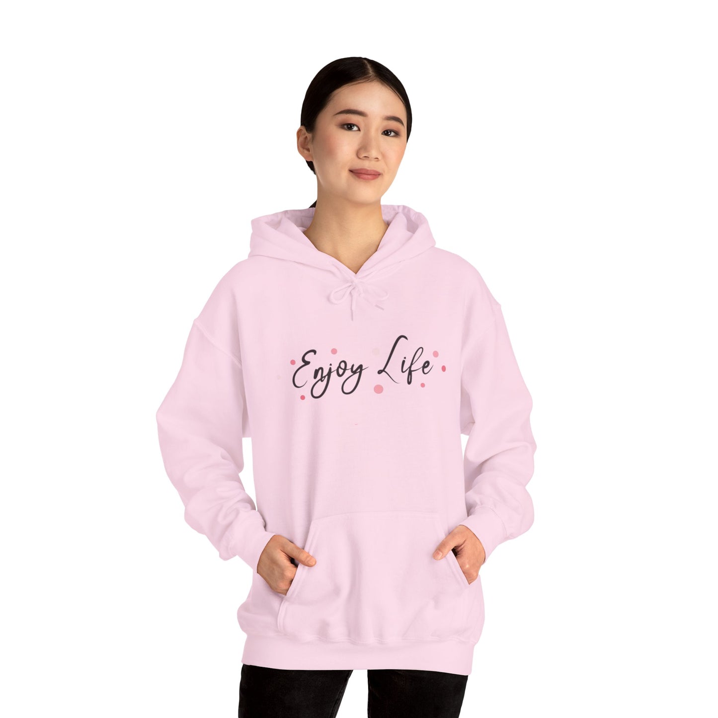 Enjoy Life Butterfly Hoodie, Cozy Unisex Sweatshirt, Inspirational Clothing, Gift for Her, Boho Style, Add to Wardrobe
