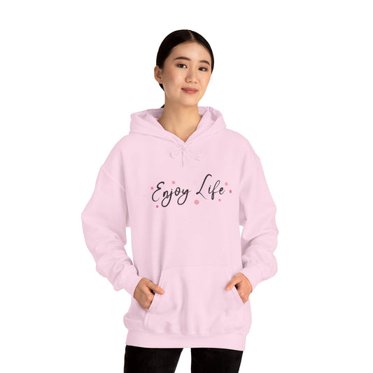 Enjoy Life Butterfly Hoodie, Cozy Unisex Sweatshirt, Inspirational Clothing, Gift for Her, Boho Style, Add to Wardrobe