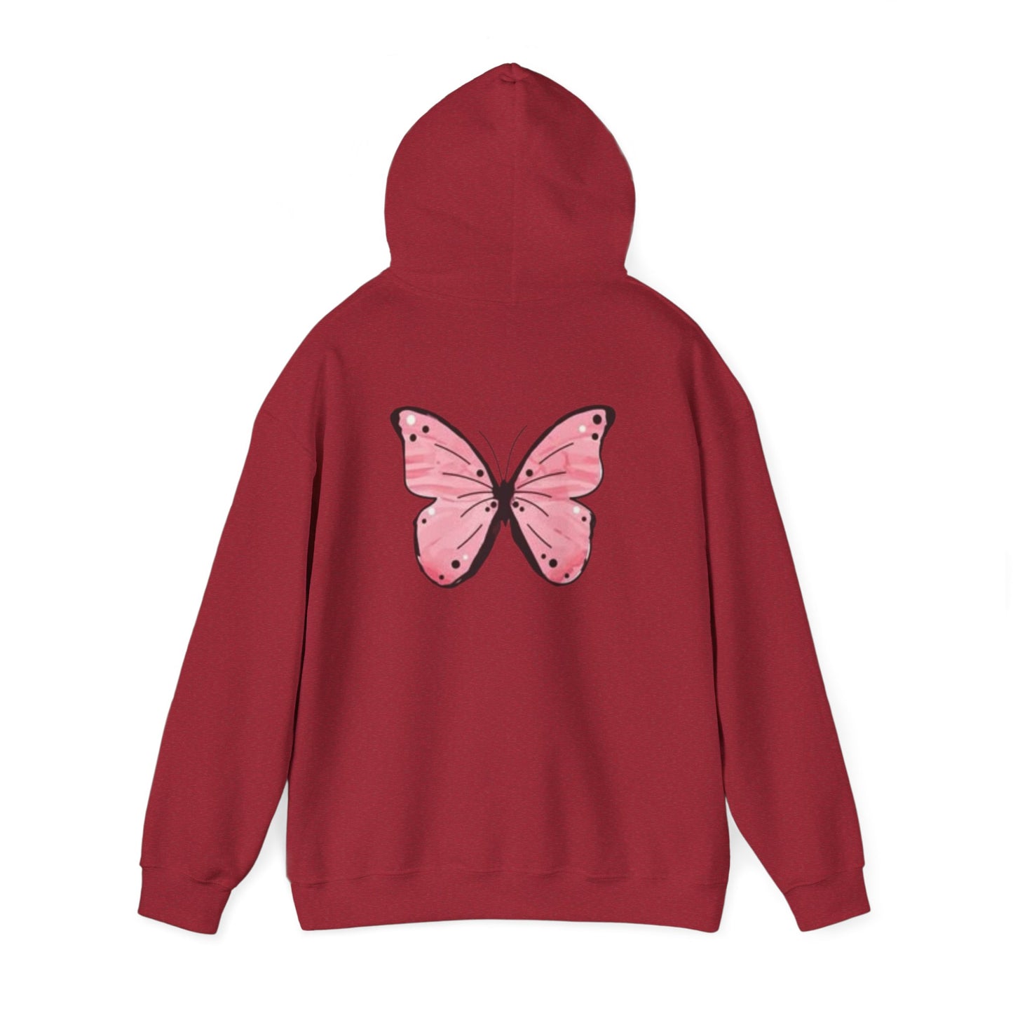 Enjoy Life Butterfly Hoodie, Cozy Unisex Sweatshirt, Inspirational Clothing, Gift for Her, Boho Style, Add to Wardrobe