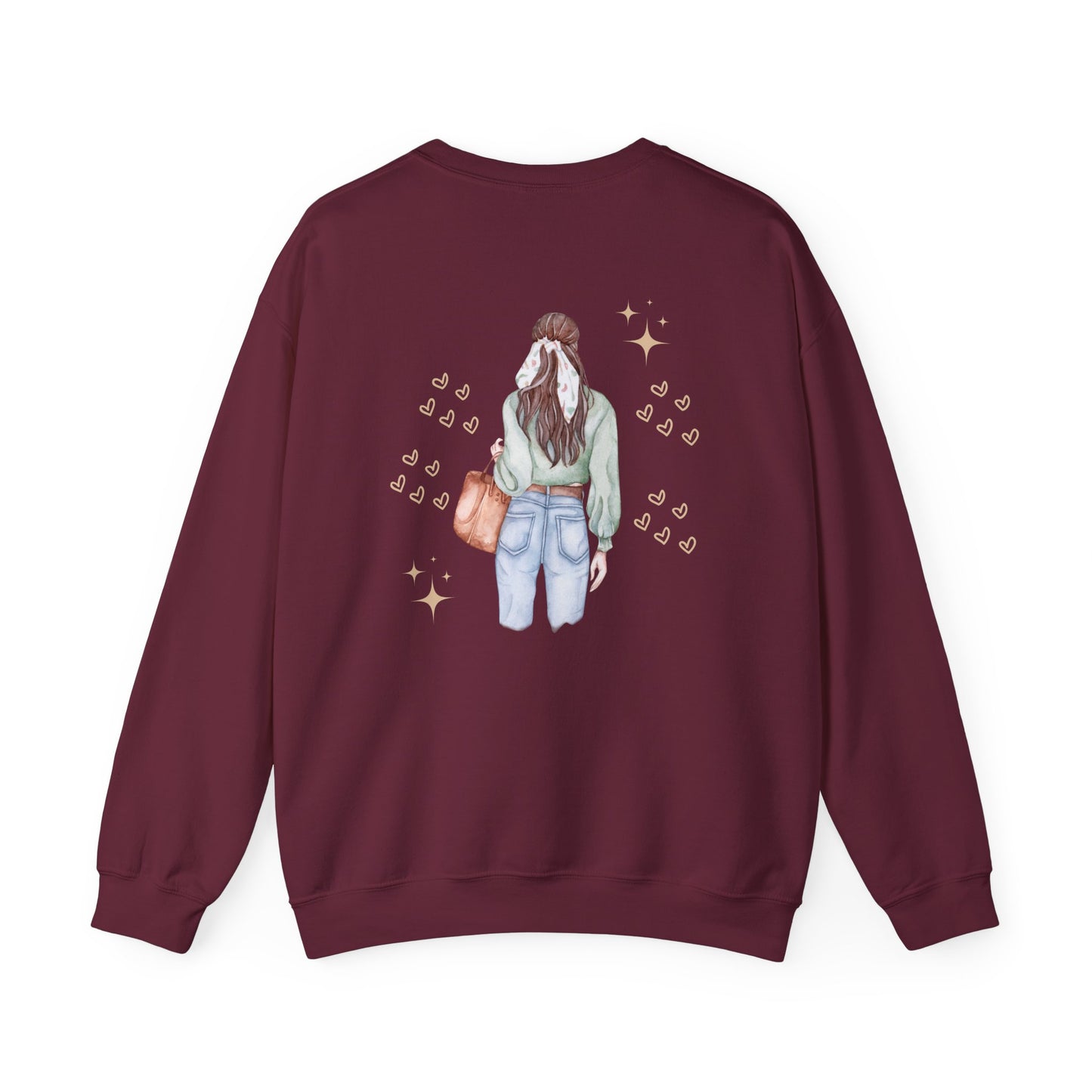 Empowering Girl Power Sweatshirt, Cozy Crewneck, Feminine Style, Gift for Her, Casual Fashion, Everyday Comfort
