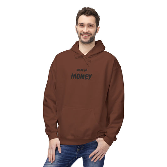 Money Vibes Fleece Hoodie - Stylish Unisex Softstyle Hoodie, Inspirational Gift, Casualwear, Trendy Apparel, Everyday Comfort