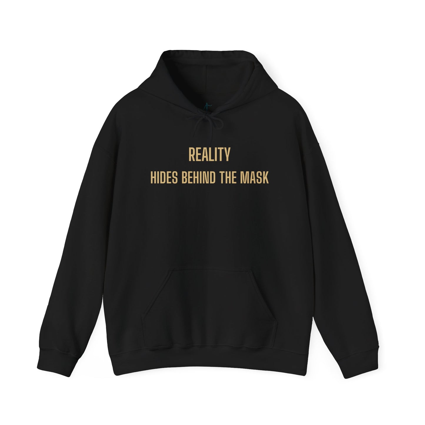 Reality Behind the Mask Sweatshirt | Unisex Heavy Blend™ Hoodie for Casual Wear, Pop Culture Apparel, Unique Gift, Statement Clothing