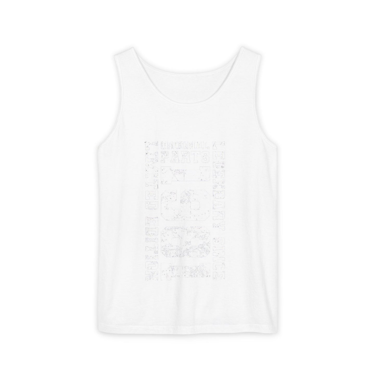 Garment-Dyed Tank Top, Relaxed Summer Tee, Beachwear, Casual Layering Piece, Unique Graphic Top, Gift for Him/Her