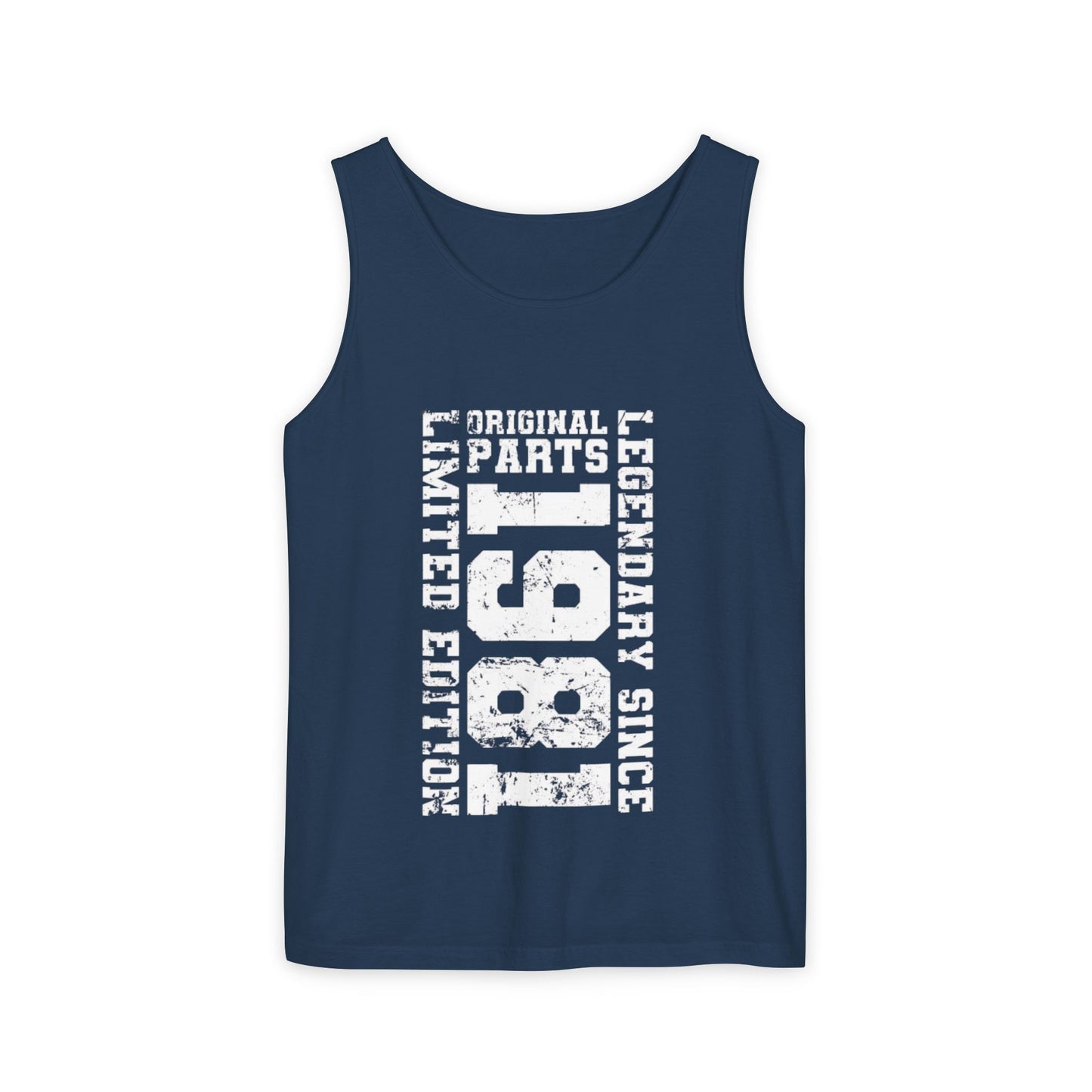 Garment-Dyed Tank Top, Relaxed Summer Tee, Beachwear, Casual Layering Piece, Unique Graphic Top, Gift for Him/Her