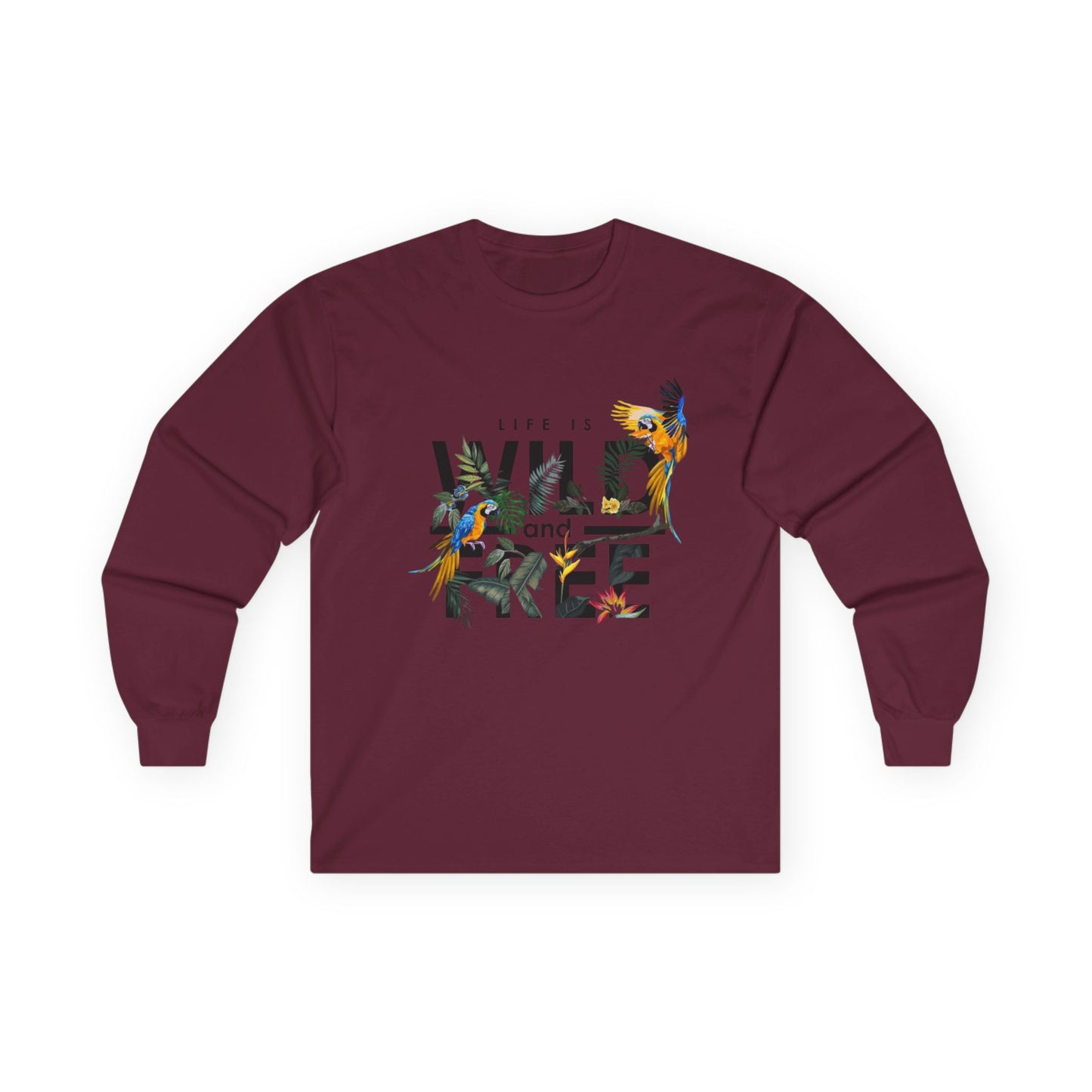 Unisex Long Sleeve Tee - Life is Wild and Free, Comfortable Casual Wear, Perfect for Nature Lovers, Gift for Adventure Seekers, Great [...]