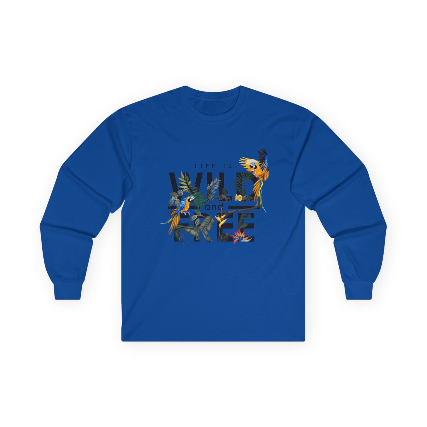Unisex Long Sleeve Tee - Life is Wild and Free, Comfortable Casual Wear, Perfect for Nature Lovers, Gift for Adventure Seekers, Great [...]