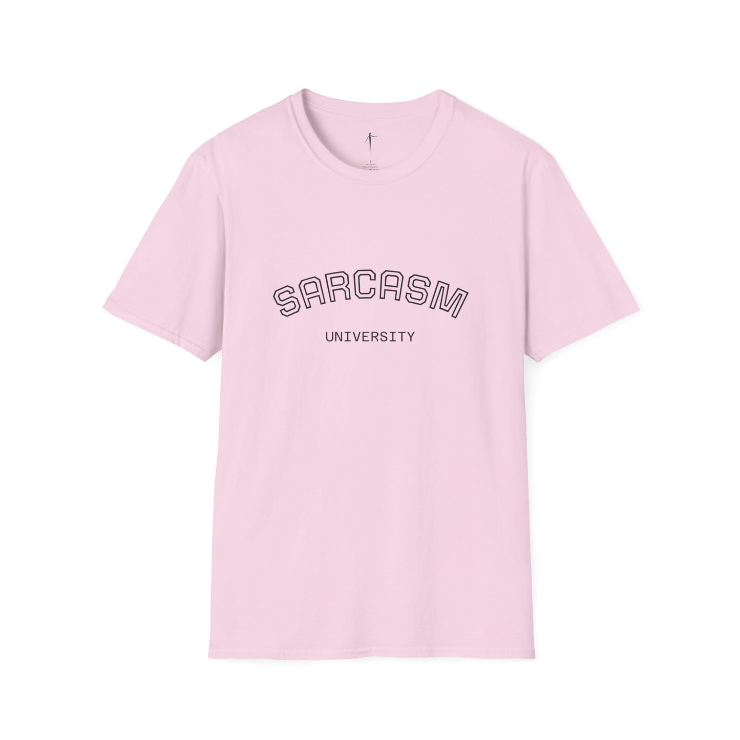 Sarcasm University Unisex Softstyle T-Shirt, Funny Tee, Gift for Sarcastic Friends, Casual Wear, Conversation Starter