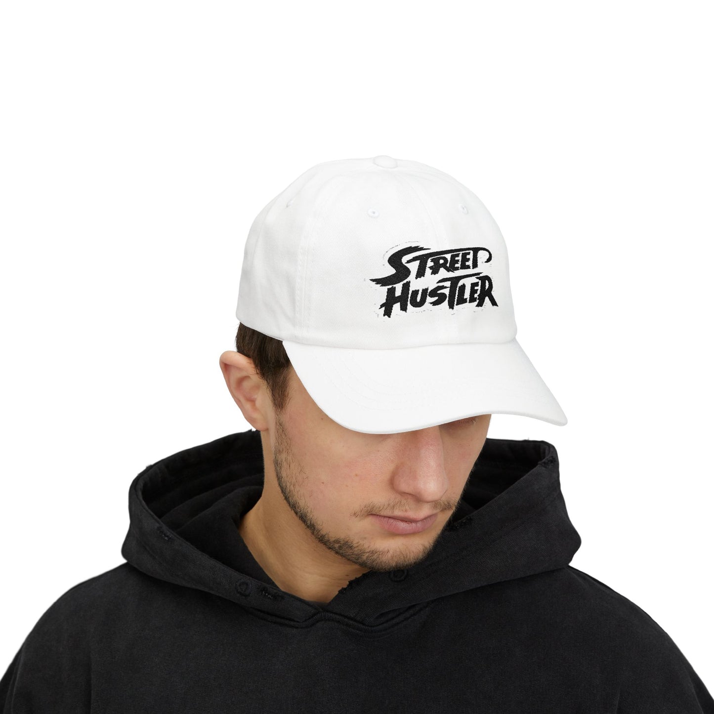 Street Hustler Classic Dad Cap, Casual Hat, Gift for Dads, Streetwear Accessories, Trendy Headwear