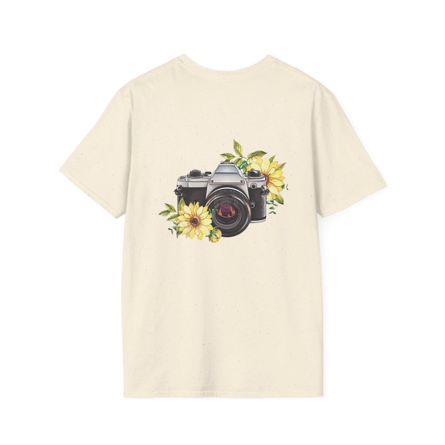 Inspirational Photography T-Shirt, Unisex Tee, Gifts for Photographers, Floral Camera Graphic, Motivational Quote Shirt
