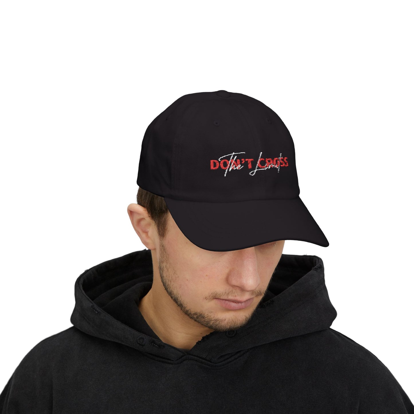 Don't Cross Classic Dad Cap - Stylish Father's Day Gift, Casual Accessories, Trendy Cap, Unique Embroidered Hat, Everyday Wear