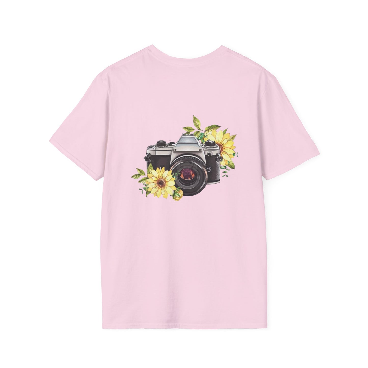 Inspirational Photography T-Shirt, Unisex Tee, Gifts for Photographers, Floral Camera Graphic, Motivational Quote Shirt