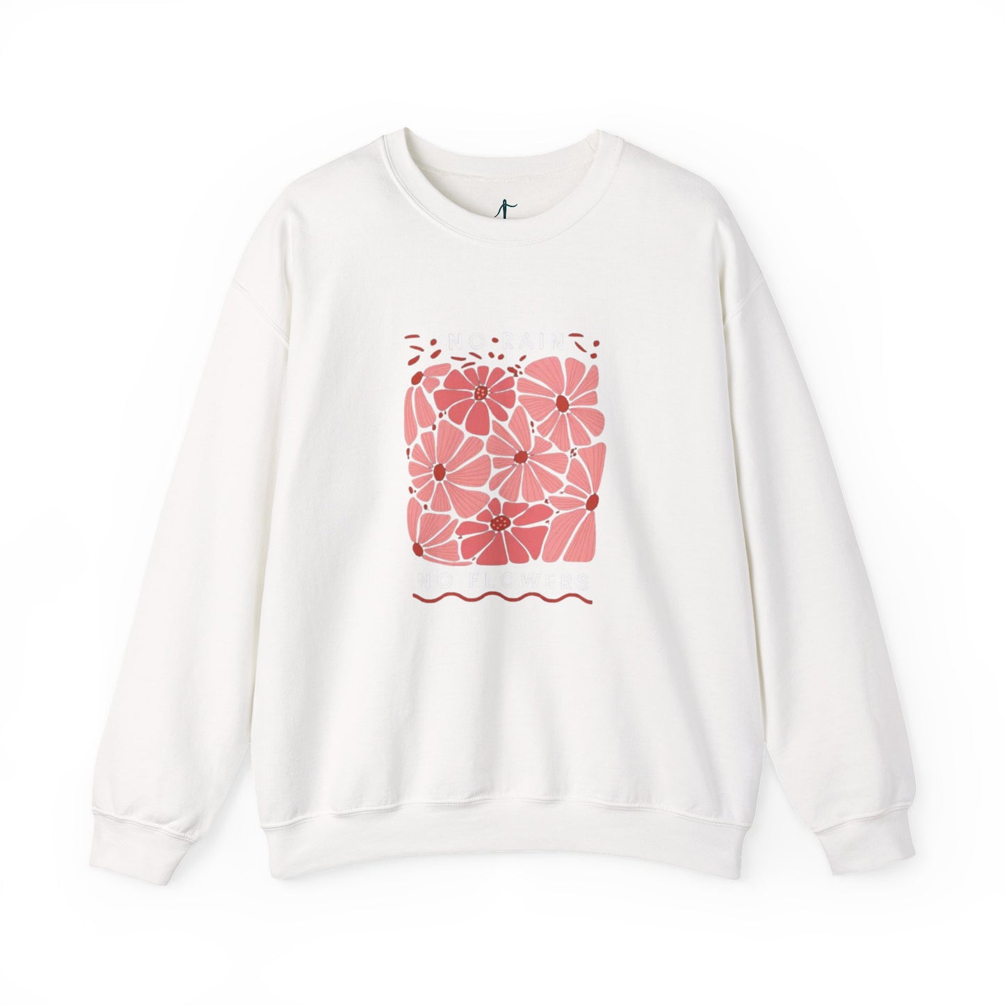 Floral Motivational Crewneck Sweatshirt, Cozy Sweatshirt, Inspirational Gift, Spring Fashion, Rainy Day Reminder, Self-Care Apparel
