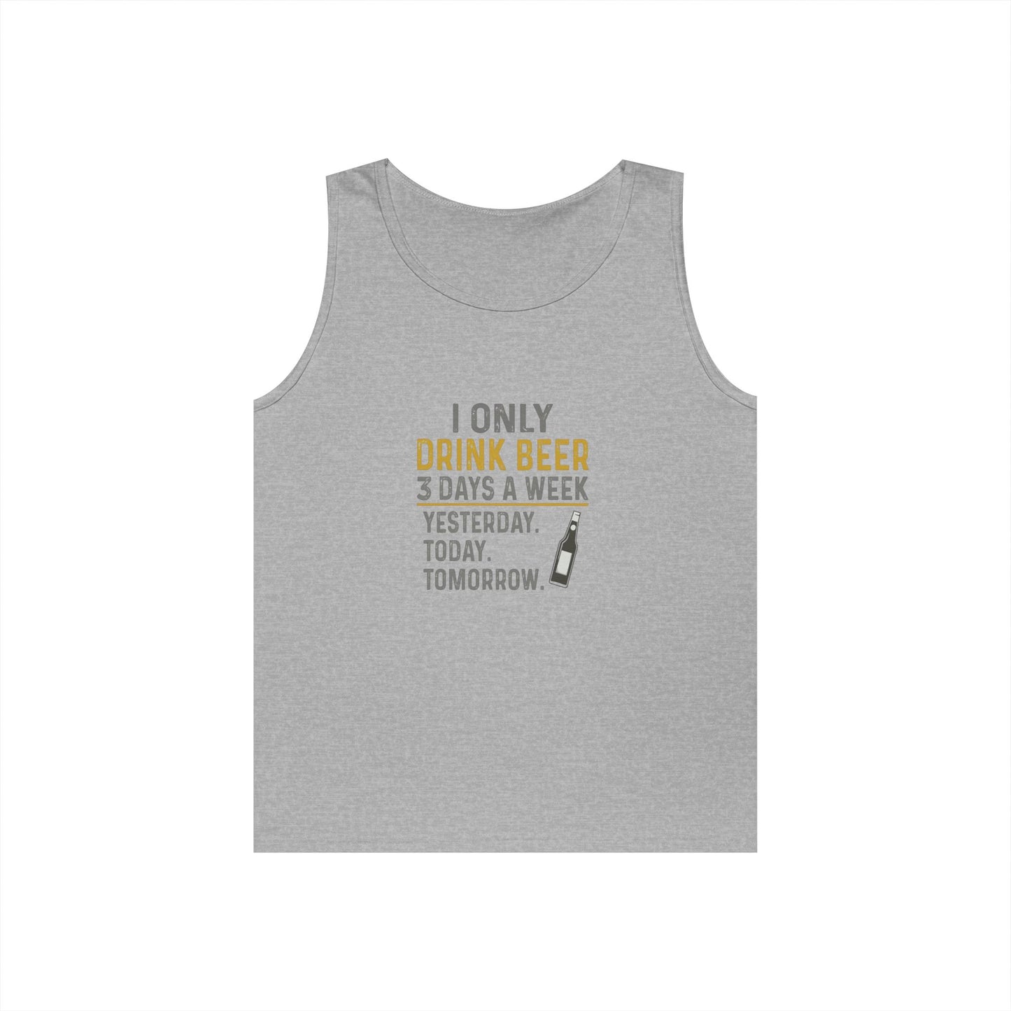 Funny Beer Tank Top, Unisex Humor Shirt, Gift for Beer Lovers, Summer Party Outfit, Casual Drinking Top