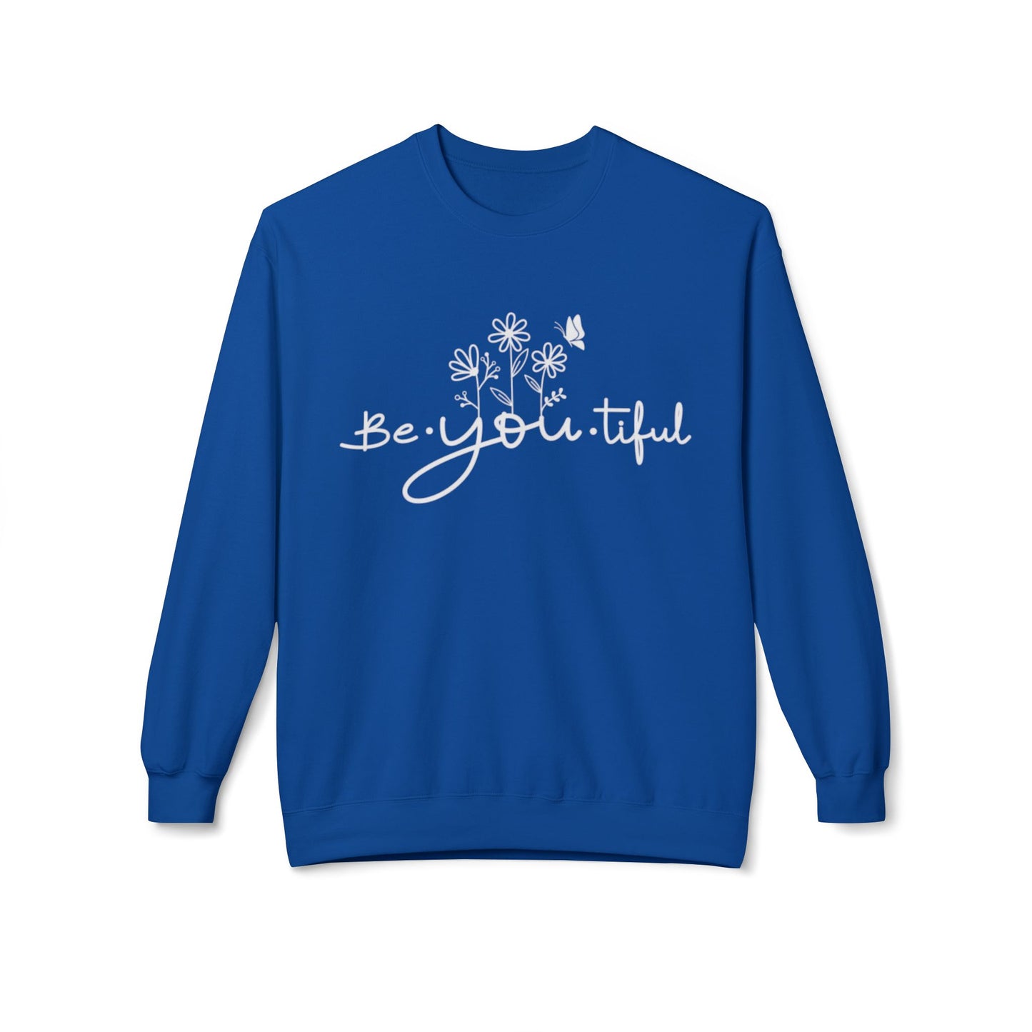 Be You Tiful Fleece Sweatshirt - Cozy Unisex Crewneck, Perfect Gift for Self-Love and Motivation, Comfortable Everyday Wear, Ideal for [...]